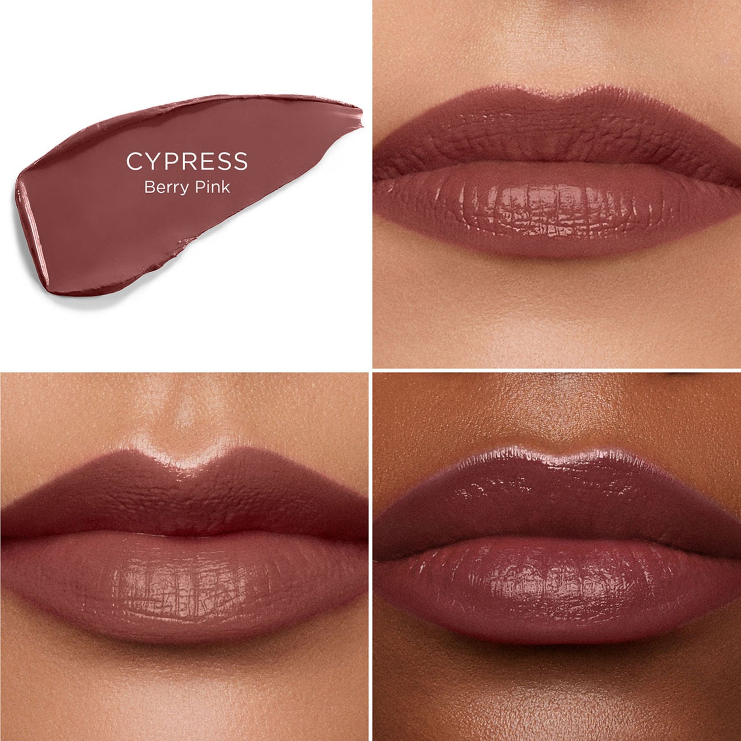 Hourglass Unlocked Satin Crème Lipstick Color/Shade variant: Cypress 328 shade comparison image .