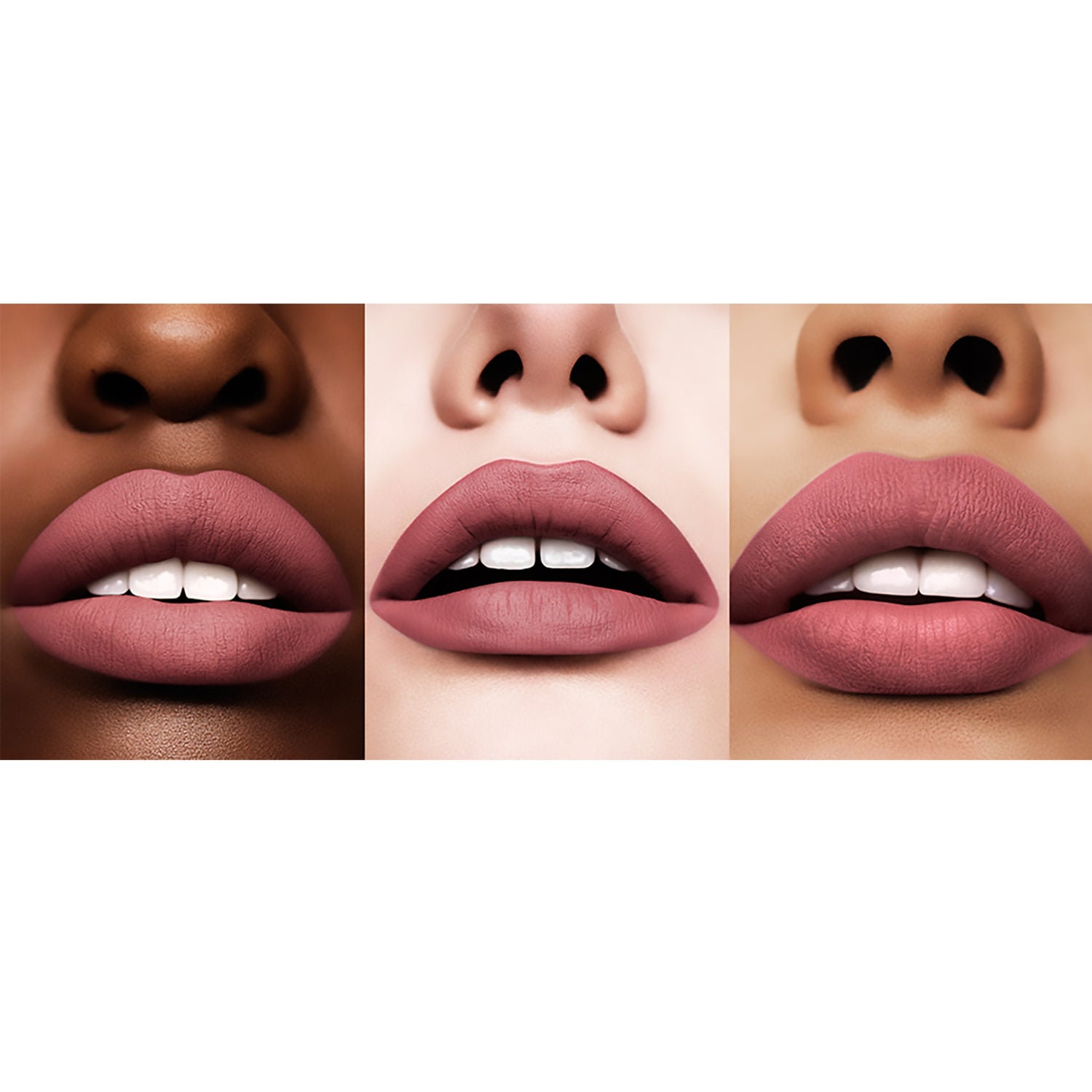 Pat McGrath Labs MatteTrance Lipstick Color/Shade variant: Femmebot model image . This product is in the color nude