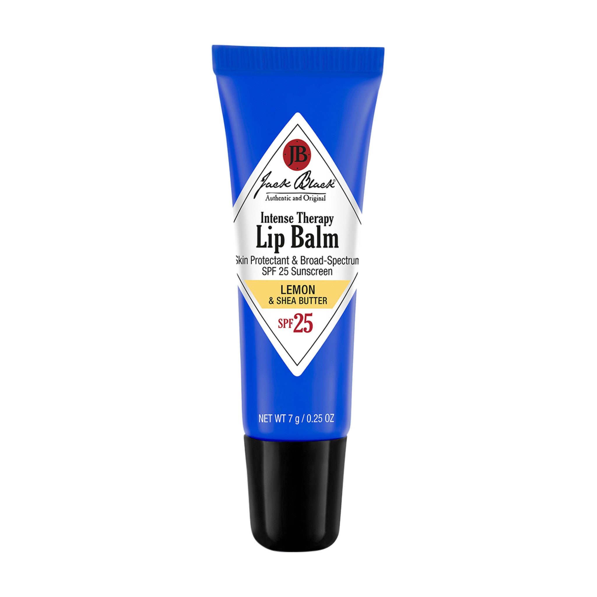 Jack Black Intense Therapy Lip Balm SPF 25 Color/Shade variant: Lemon and Shea Butter main image.