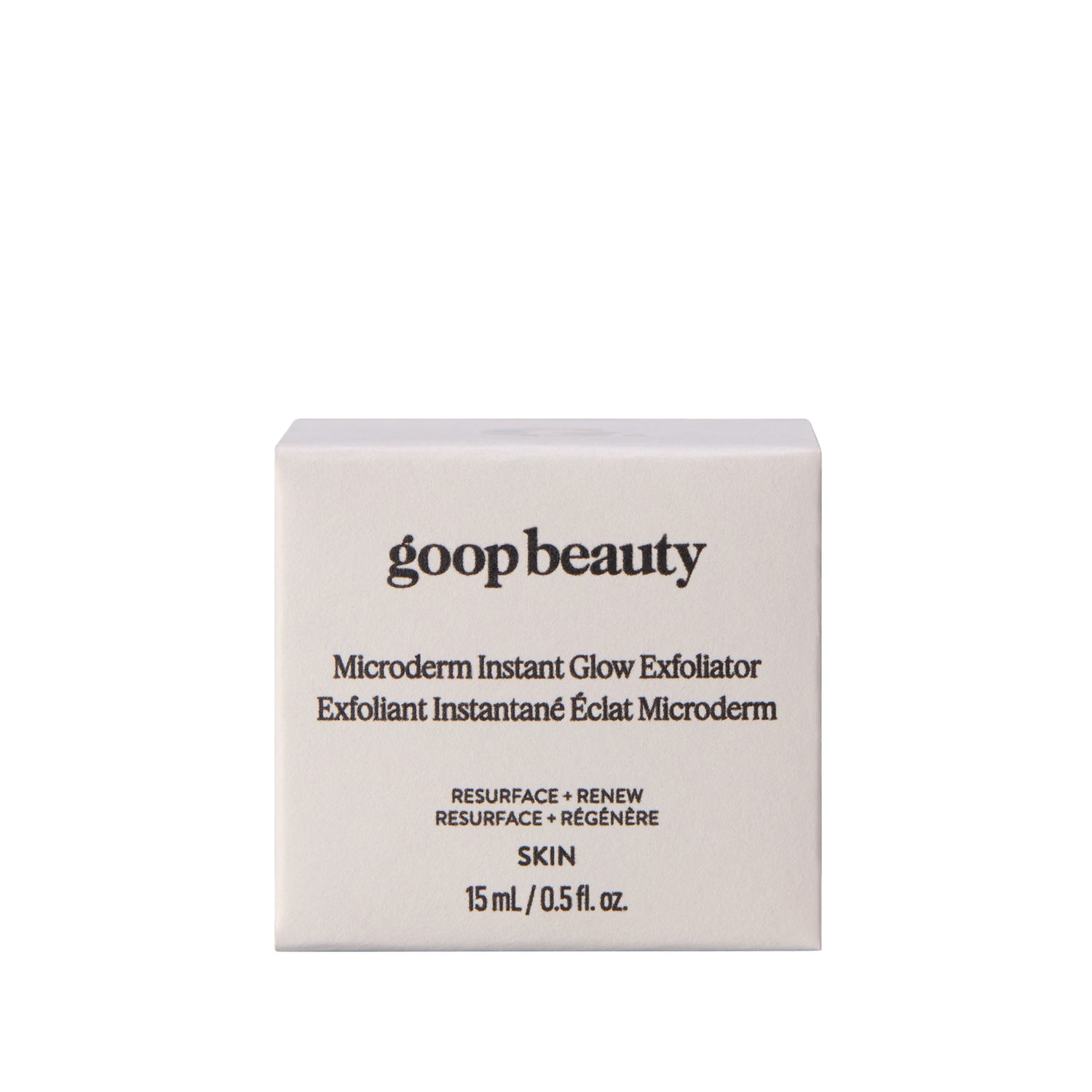 Image of the Goop Microderm Instant Glow Exfoliator - 15ml variant: 0.15 fl oz box