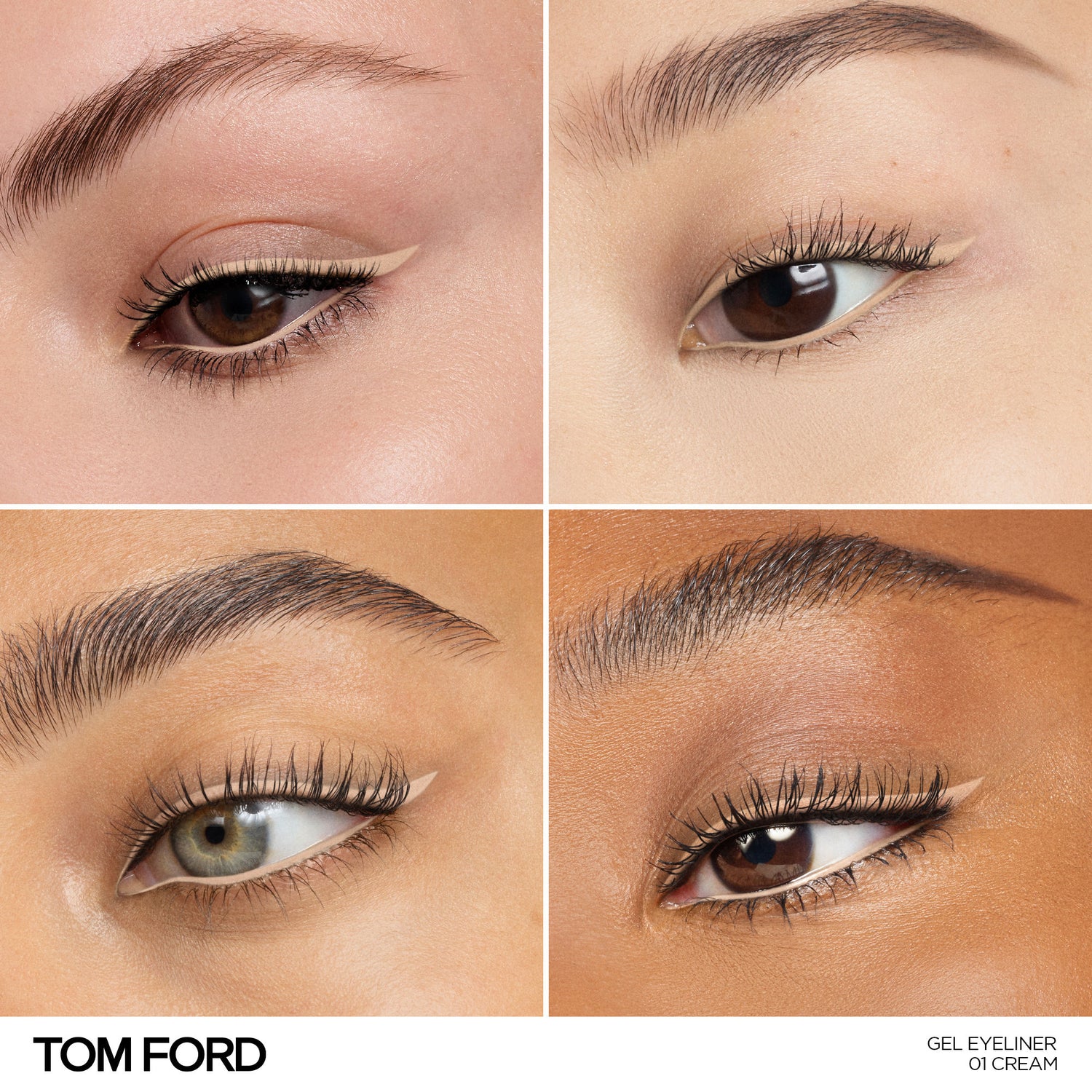 Model image of Tom Ford Gel Eyeliner variant: 01 Cream