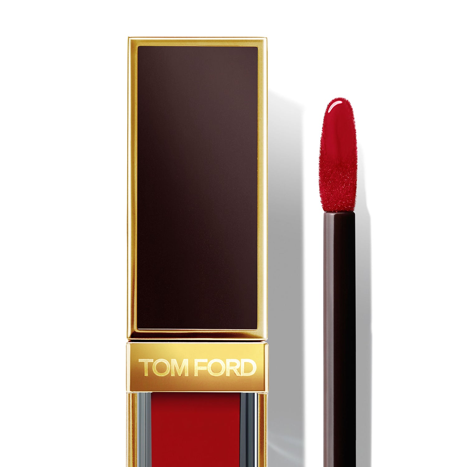 Image of an open Tom Ford Gloss Luxe Lip with Hydrating Jojoba Oil variant: 01 Disclosure