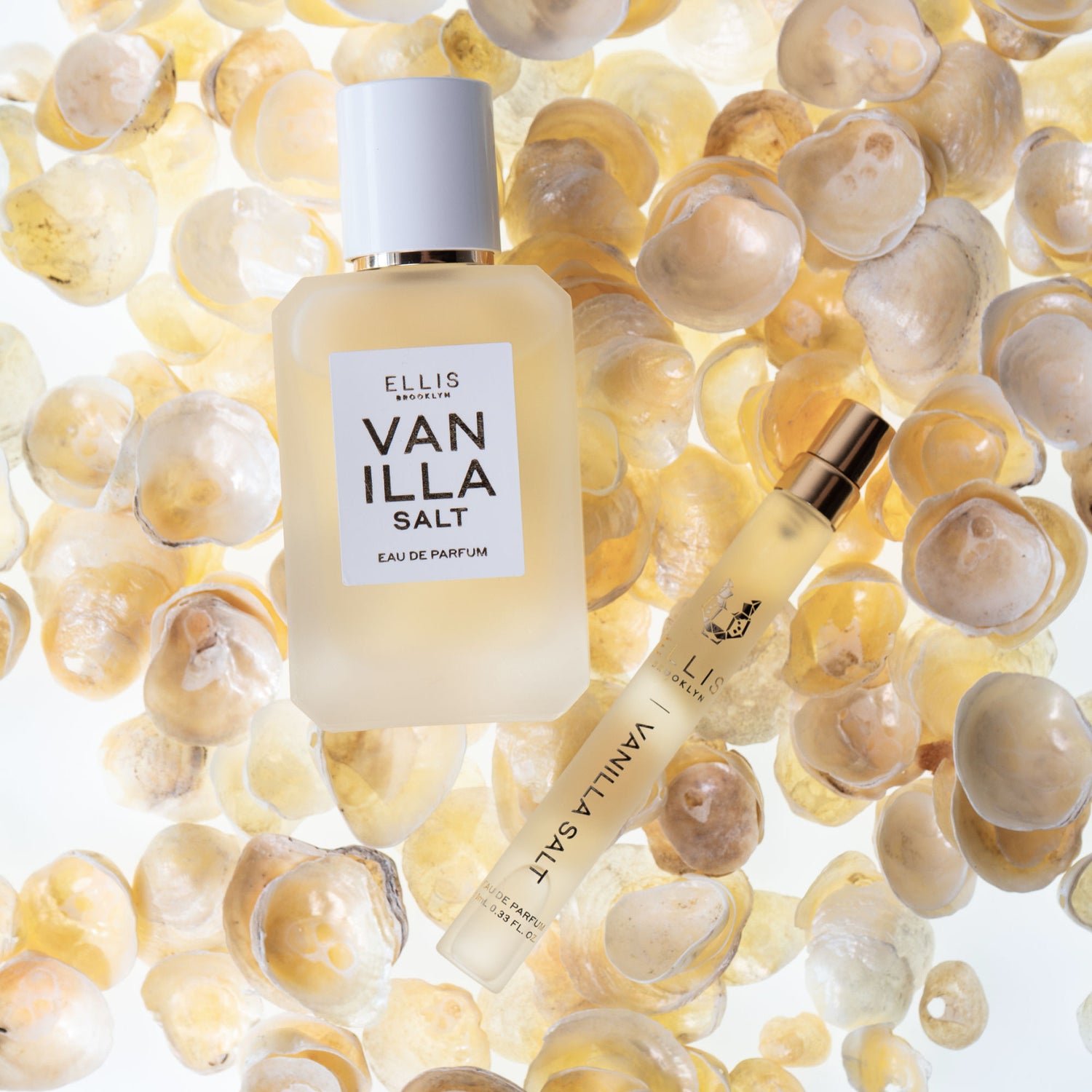Lifestyle image of Ellis Brooklyn Vanilla Salt Eau de Parfum variant: 0.33 fl oz