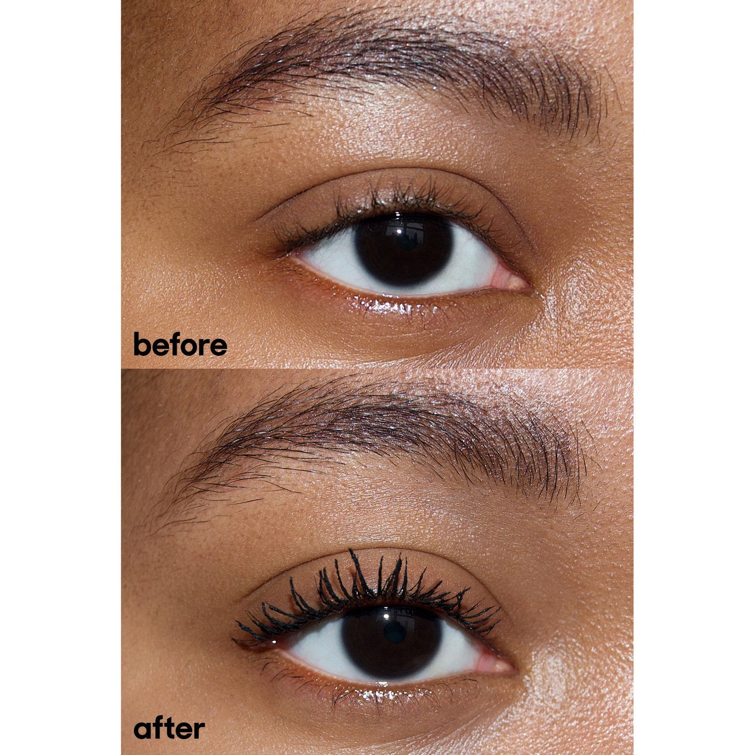 Before and after results of using Neen Pretty Extra Mascara variant: 0.34 oz