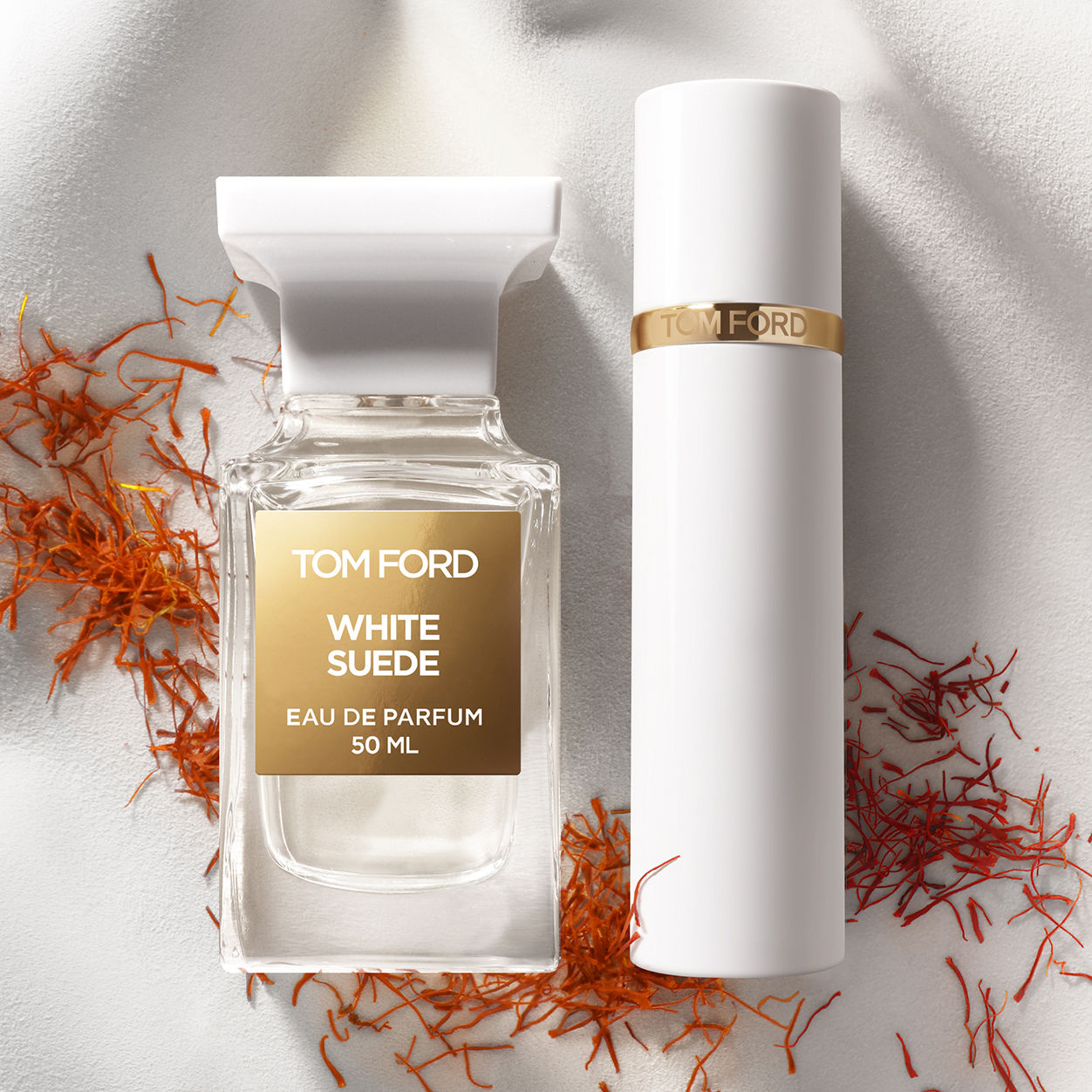 Lifestyle image of Tom Ford White Suede Eau de Parfum Spray variant: 0.3 fl oz