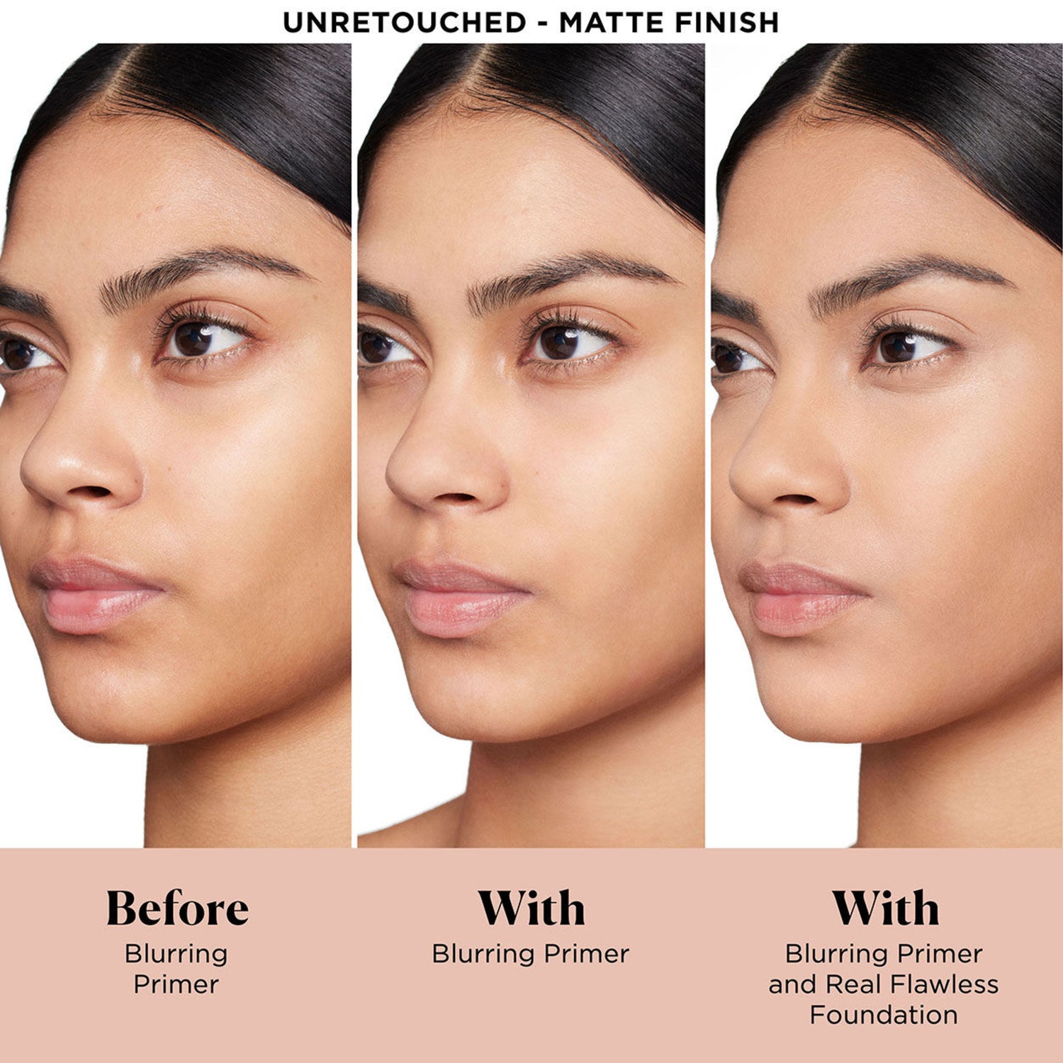 Laura Mercier Pure Canvas Primer Blurring Size variant: 0.5 oz before and after image 2 .