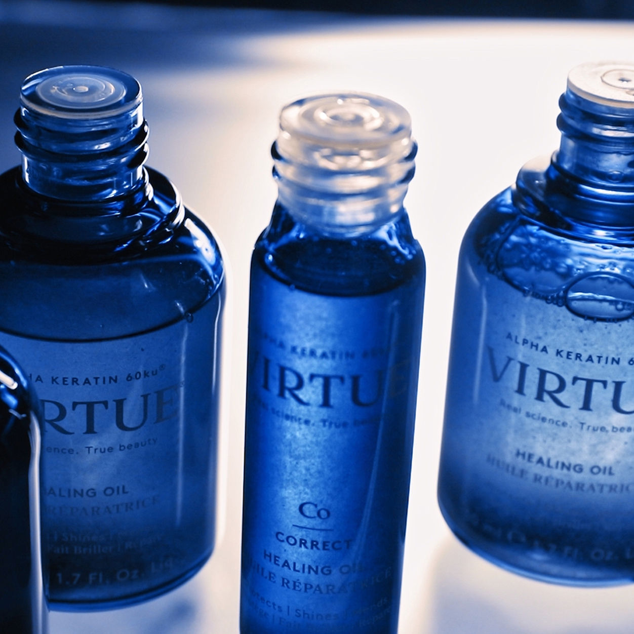 Lifestyle image of Virtue Healing Oil variant: 0.6 oz