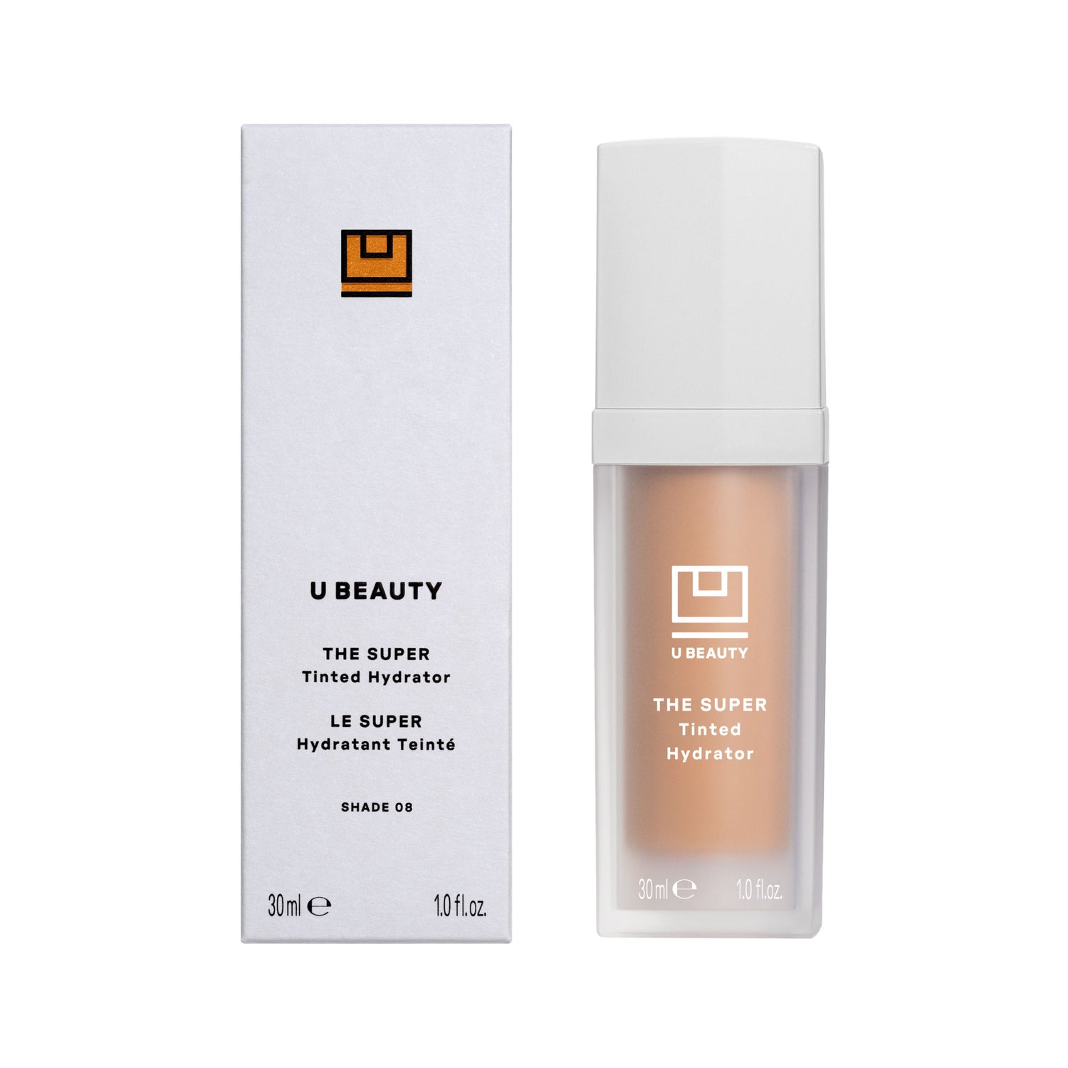 Image of the U Beauty Super Tinted Hydrator variant: 08 box