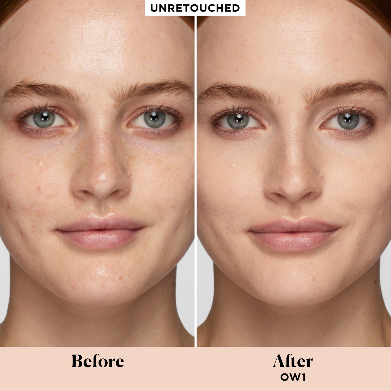 Before and after results of using Laura Mercier Real Flawless Weightless Perfecting Concealer variant: 0W1