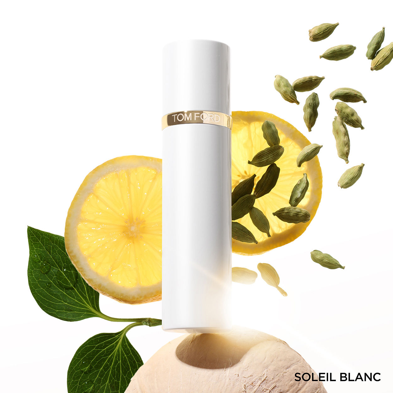 Image of an open Tom Ford Soleil Blanc Eau de Parfum Spray variant: 0.3 fl oz