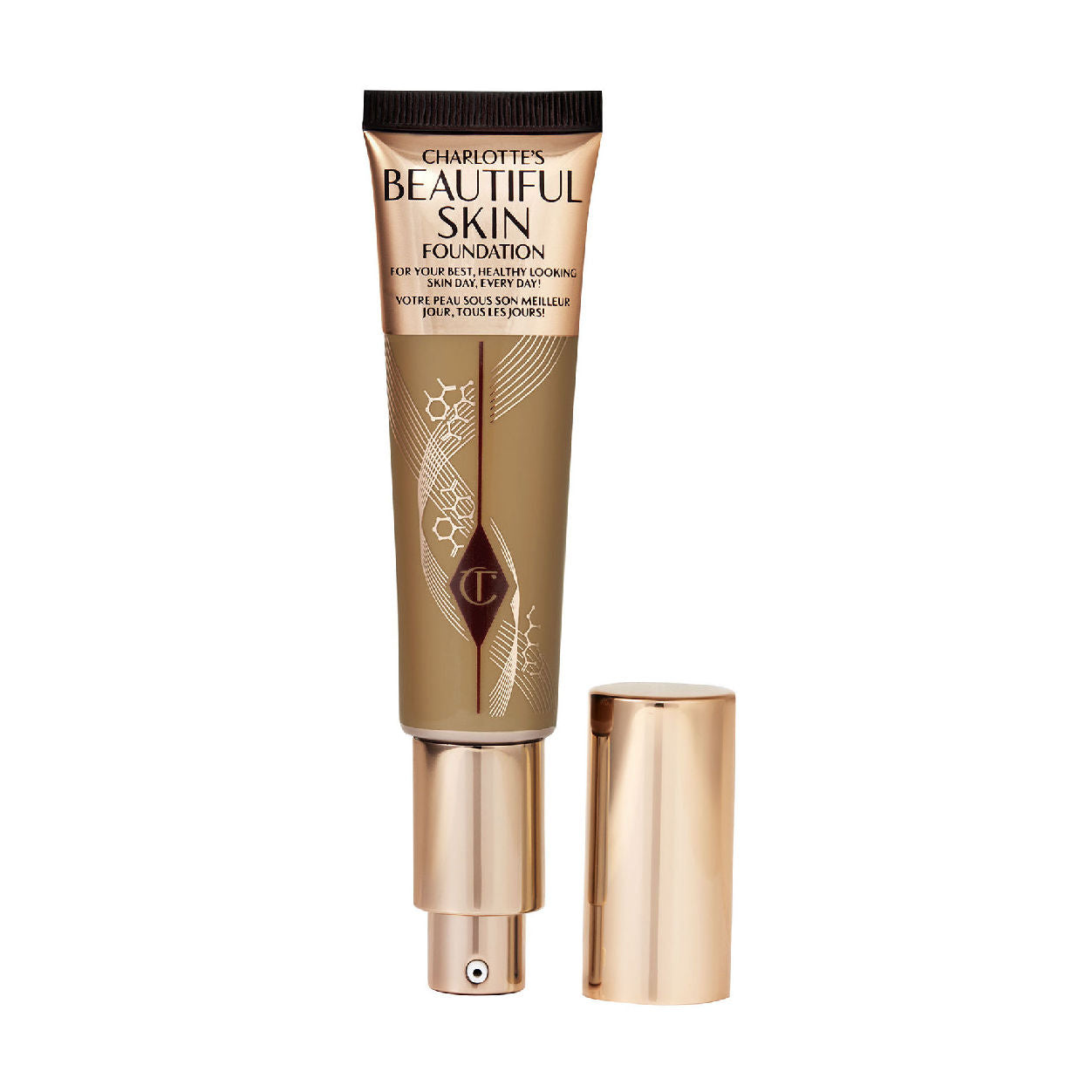 Charlotte Tilbury Charlotte's Beautiful Skin Foundation variant: 11 Cool (tan with red cool undertones) main image