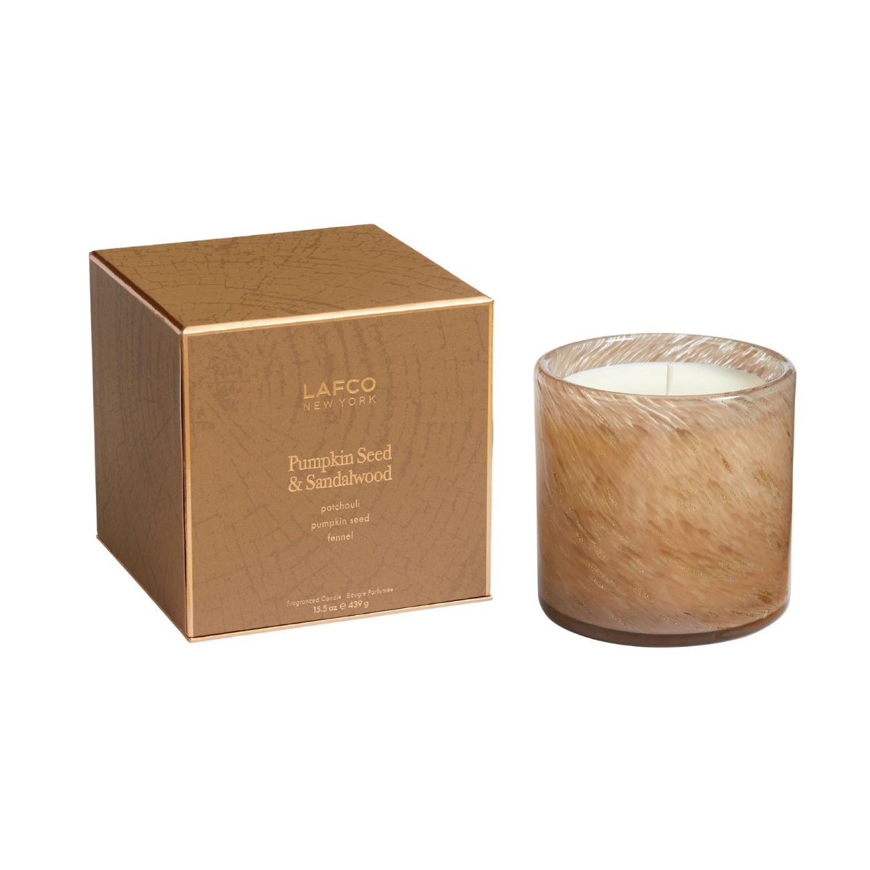Lafco Pumpkin Seed & Sandalwood Candle variant: 15.5 oz (Signature) main image