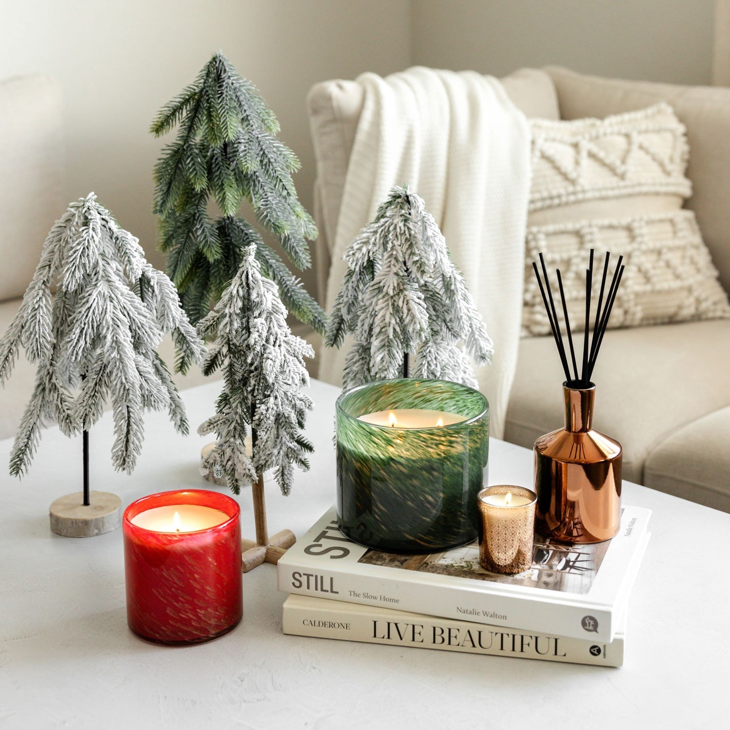 Lifestyle image of Lafco Absinthe Plum Candle (Limited Edition) variant: 15.5 oz (Signature)