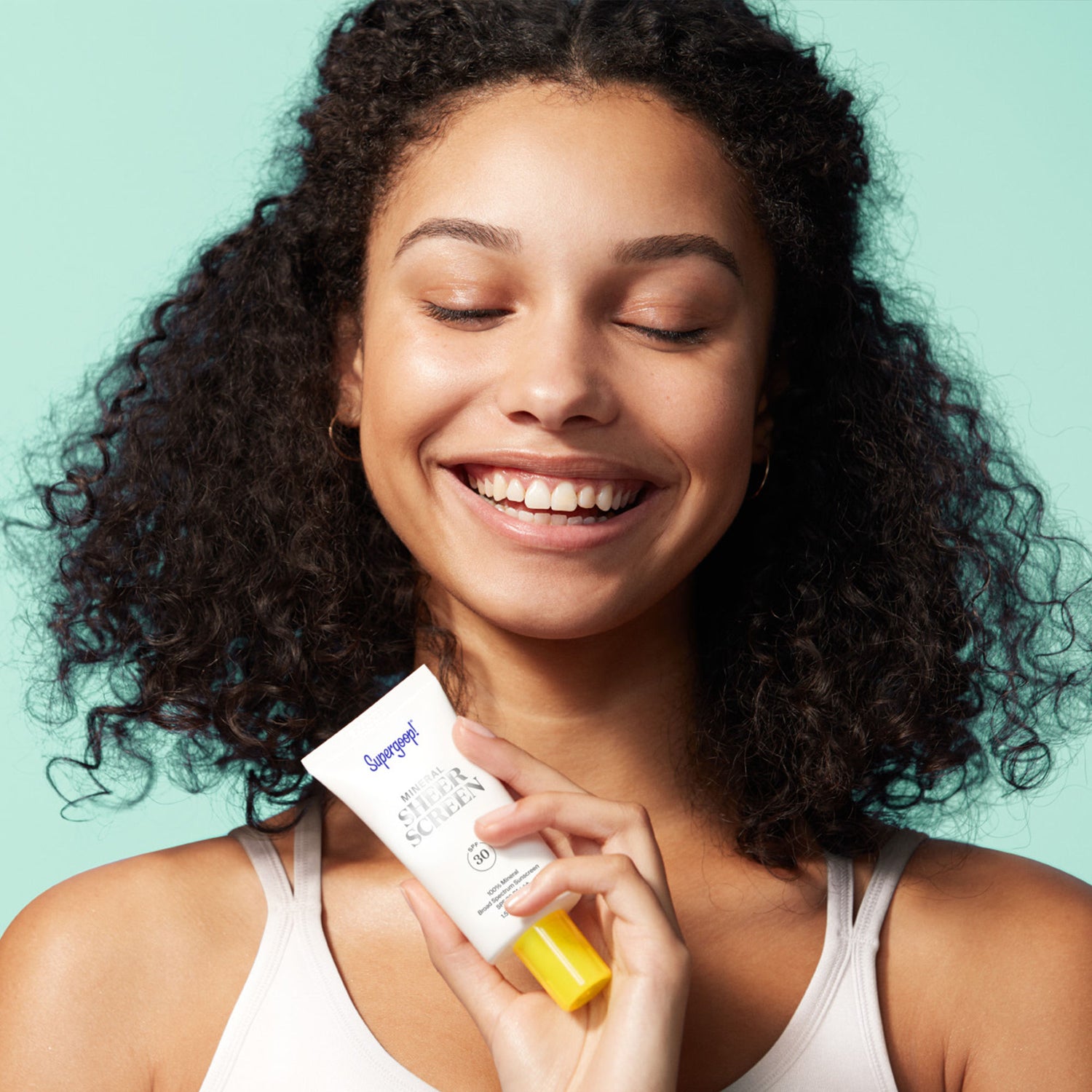 Model image of Supergoop! Mineral Sheerscreen SPF 30 variant: 1.5 fl oz