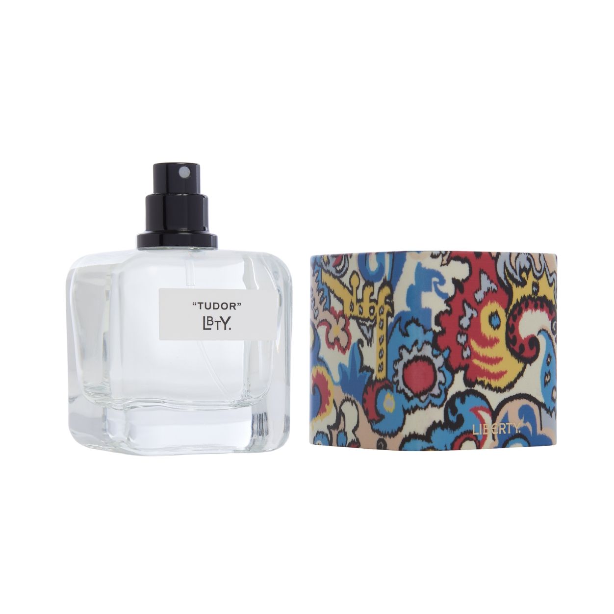 Image of an open Liberty LBTY. Tudor Eau De Parfum variant: 1.69 fl oz