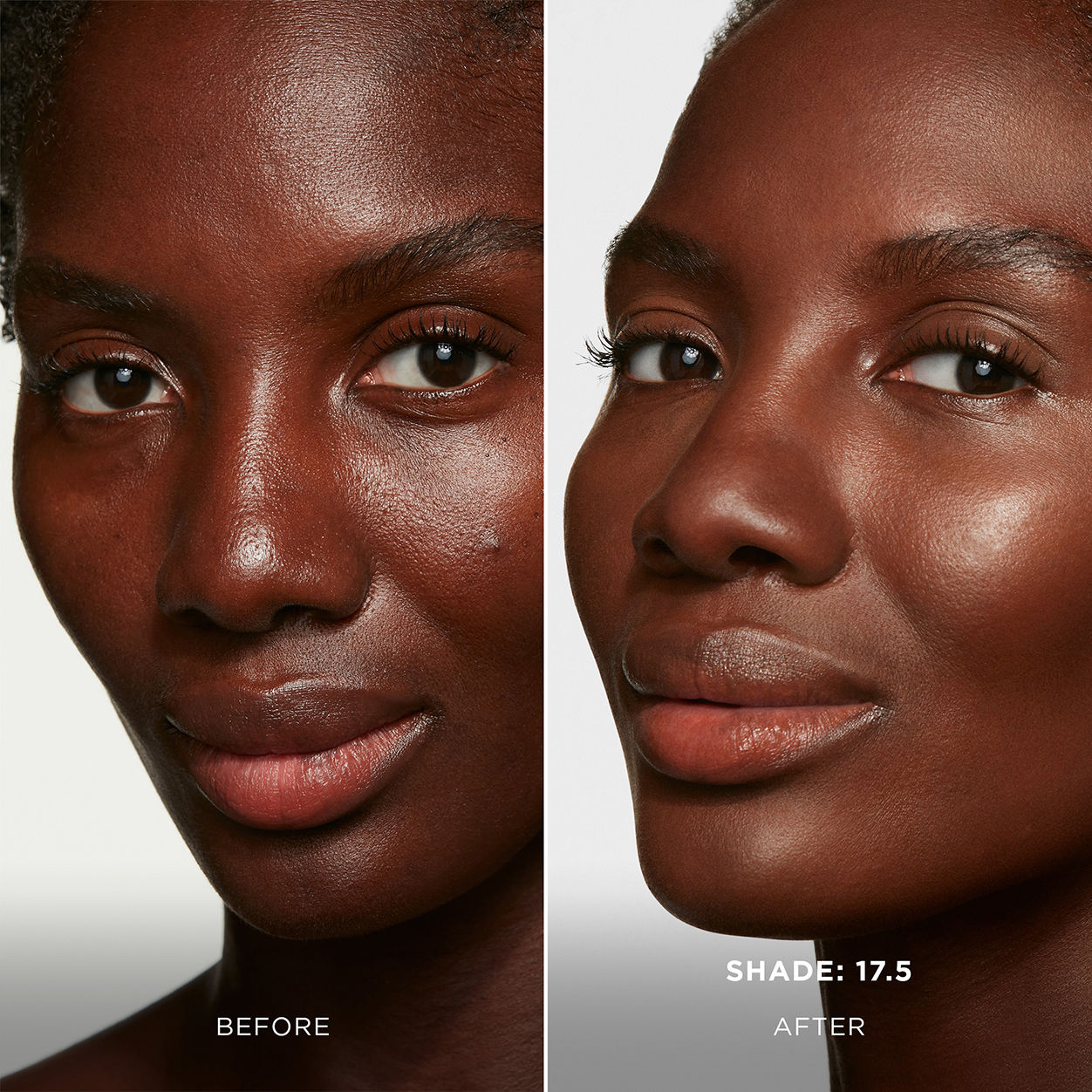 Before and after results of using variant: 17.5