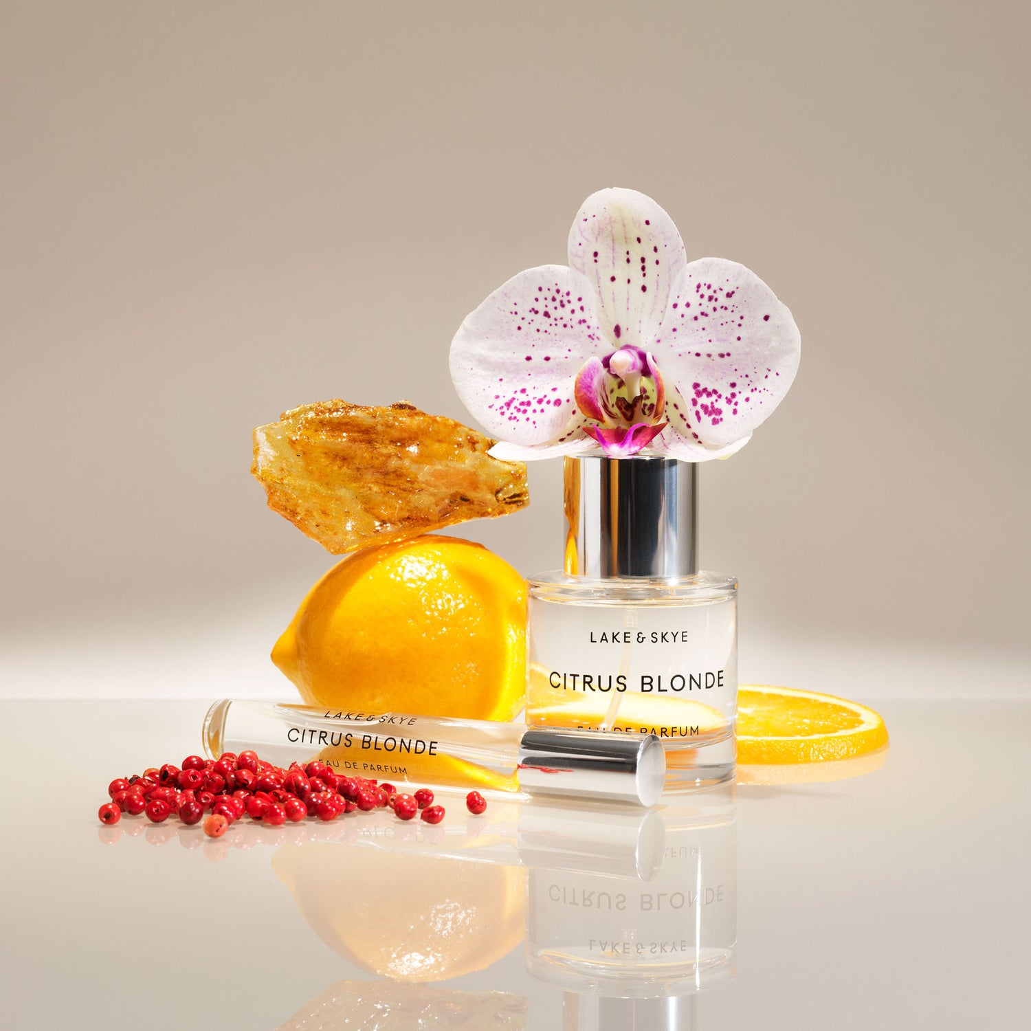 Model image of Lake & Skye Citrus Blonde Eau de Parfum variant: 1.7 fl oz