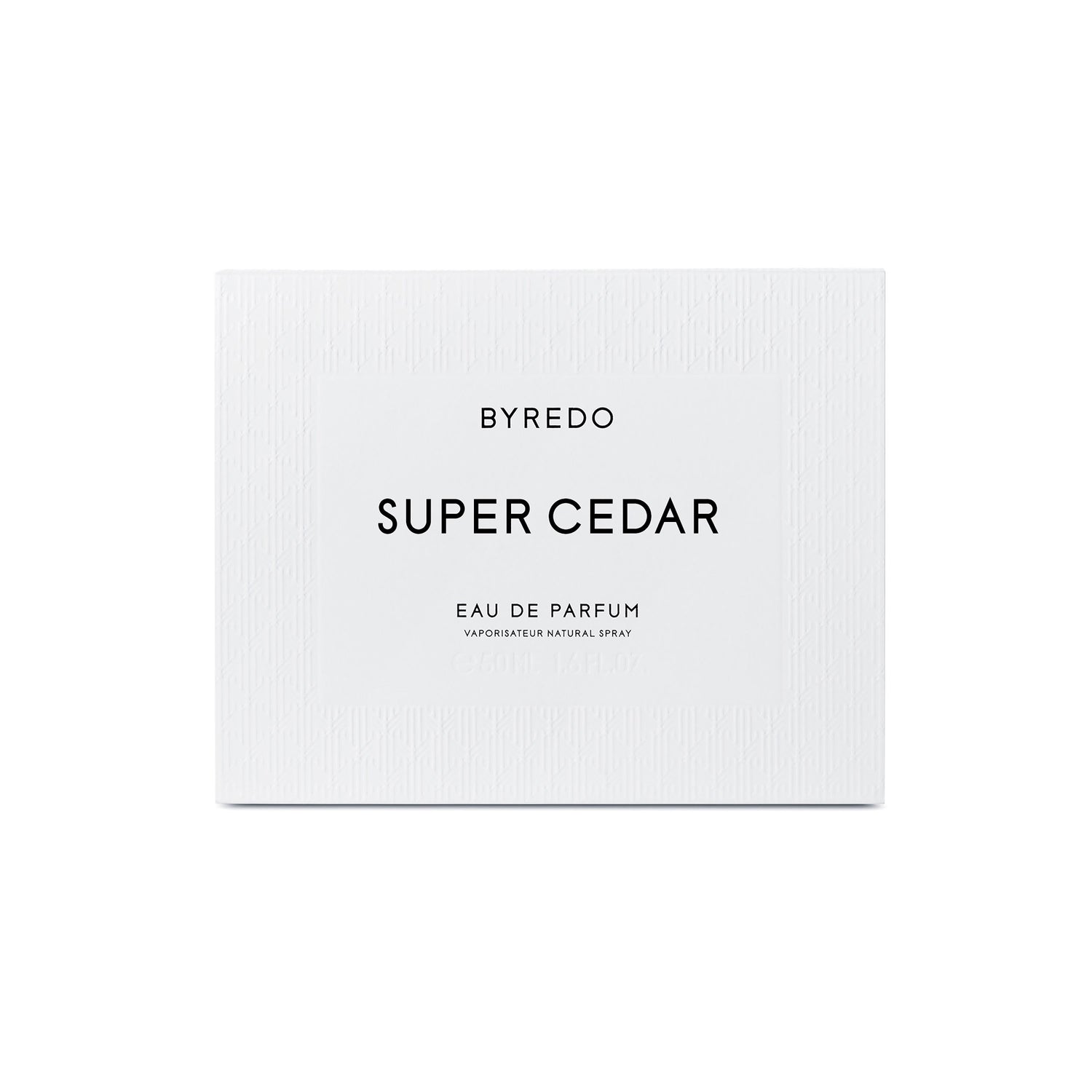 Image of a closed Byredo Super Cedar Eau de Parfum variant: 1.7 fl oz
