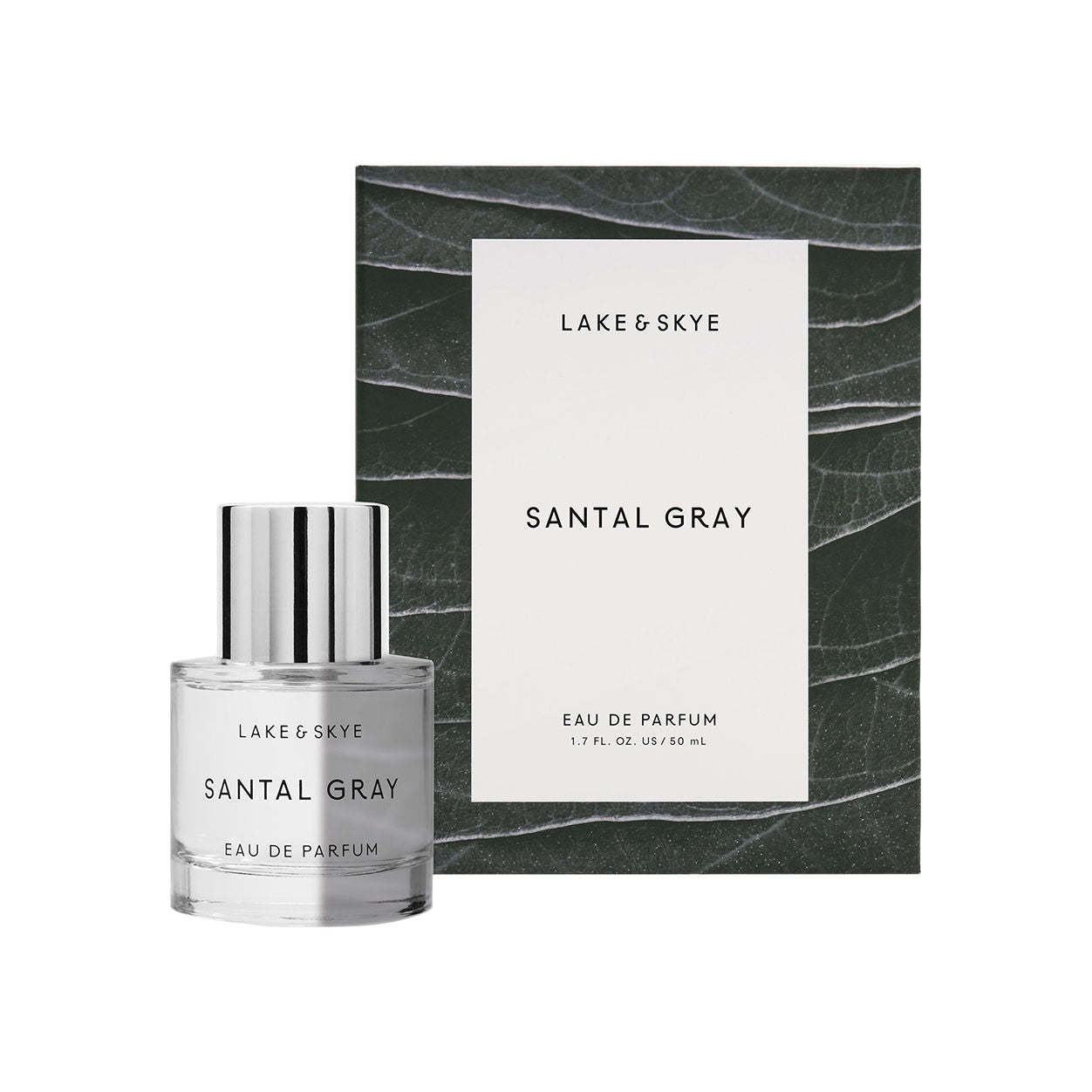 Image of the Lake & Skye Santal Gray Eau de Parfum variant: 1.7 fl oz | 50 ml box