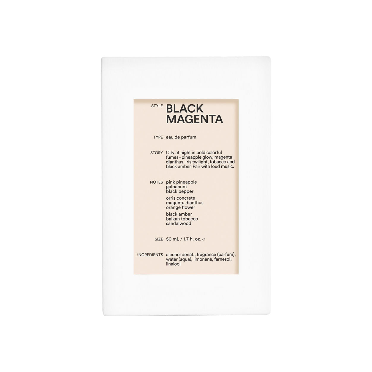 Image of the D.S. & Durga Black Magenta Eau de Parfum variant: 1.7 oz box