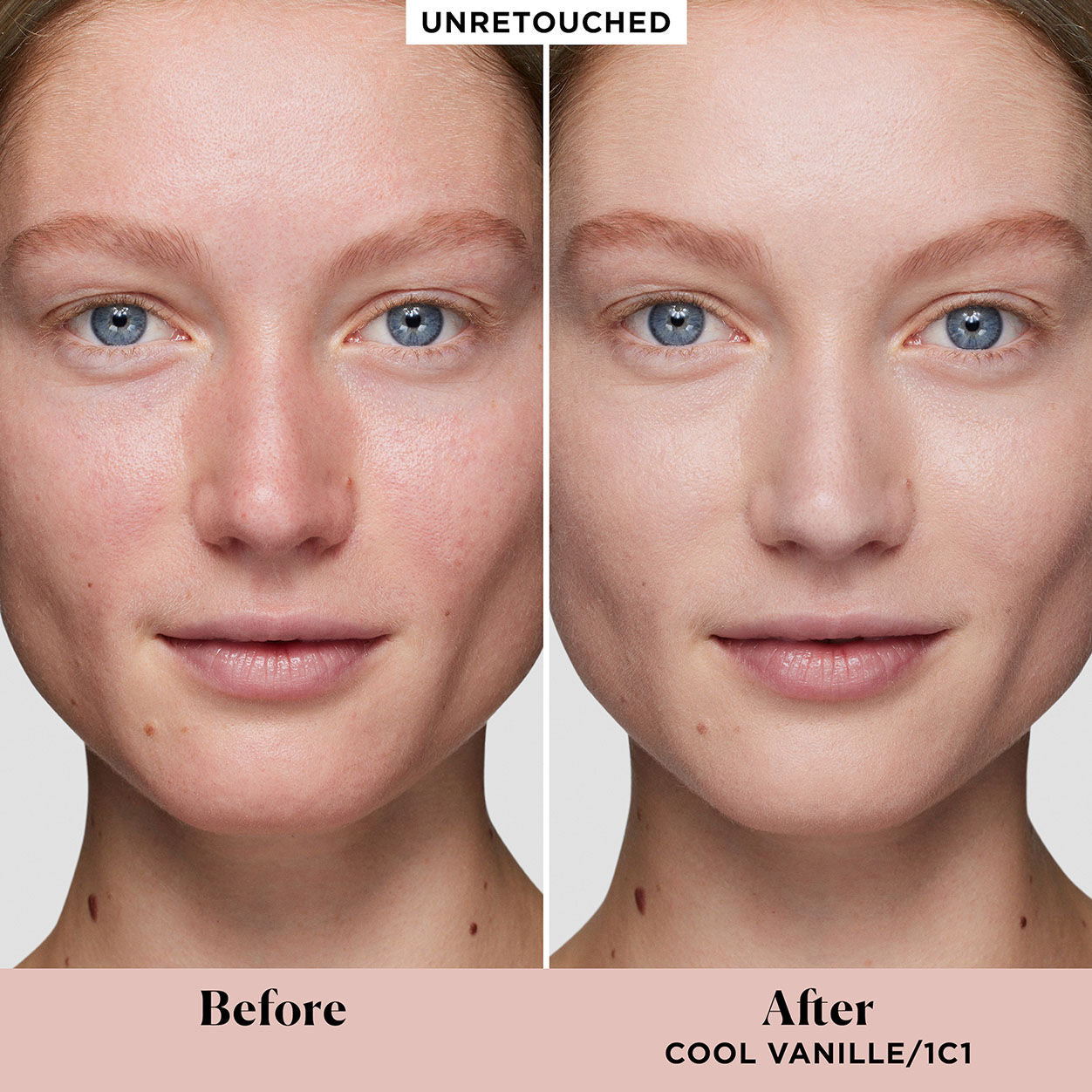 Before and after results of using variant: 1C1 Cool Vanille