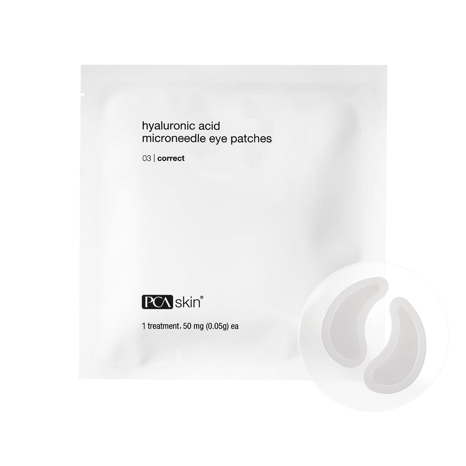 PCA Skin Hyaluronic Acid Microneedle Eye Patches variant: 1 treatment main image