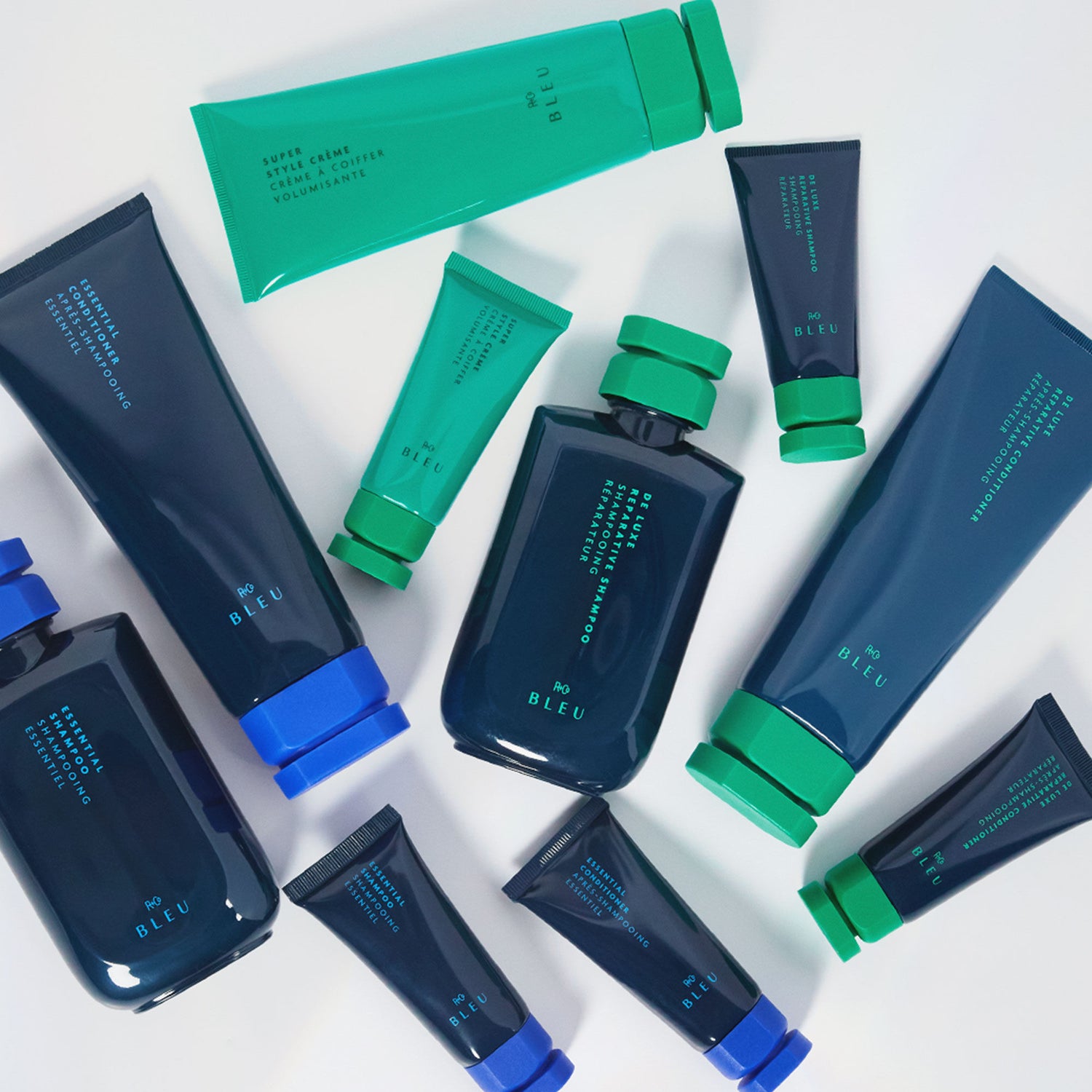 Lifestyle image of R+Co Bleu De Luxe Reparative Shampoo variant: 1 fl oz