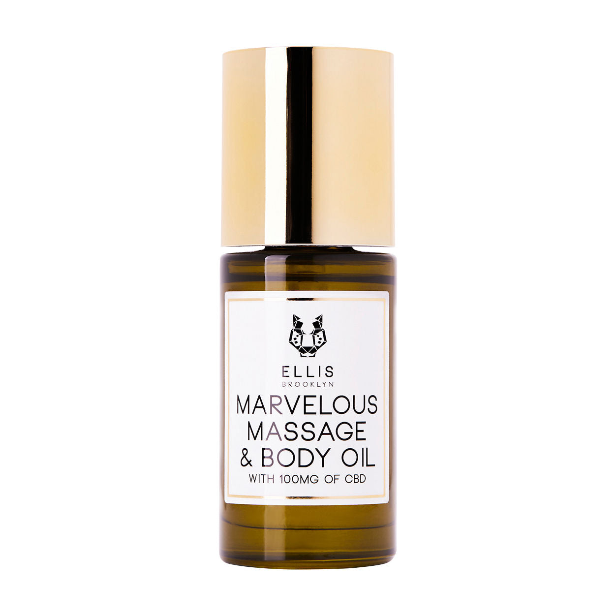 Ellis Brooklyn Marvelous Massage and Body Oil With 100mg of Full Spectrum CBD variant: 1 fl oz main image