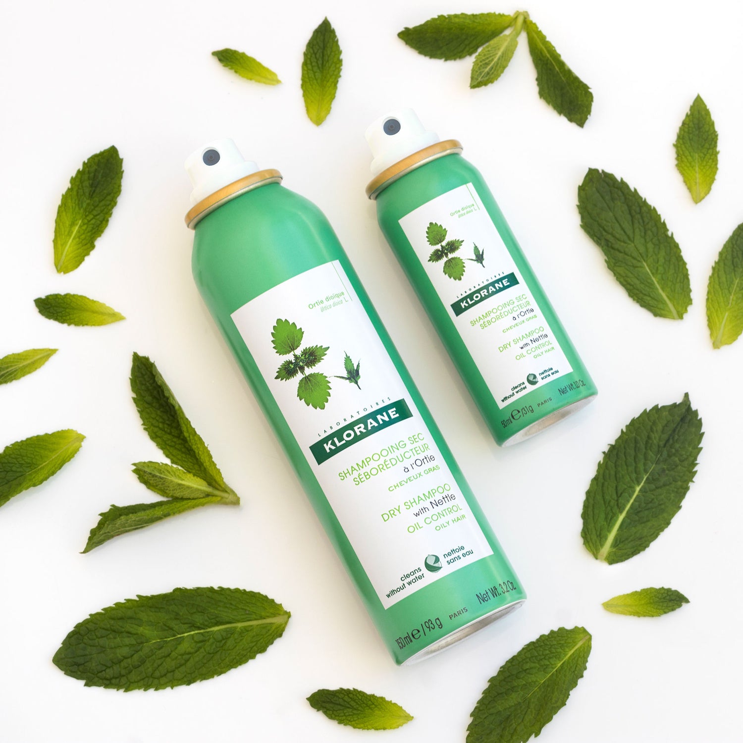 Lifestyle image of Klorane Dry Shampoo With Nettle variant: 1 oz