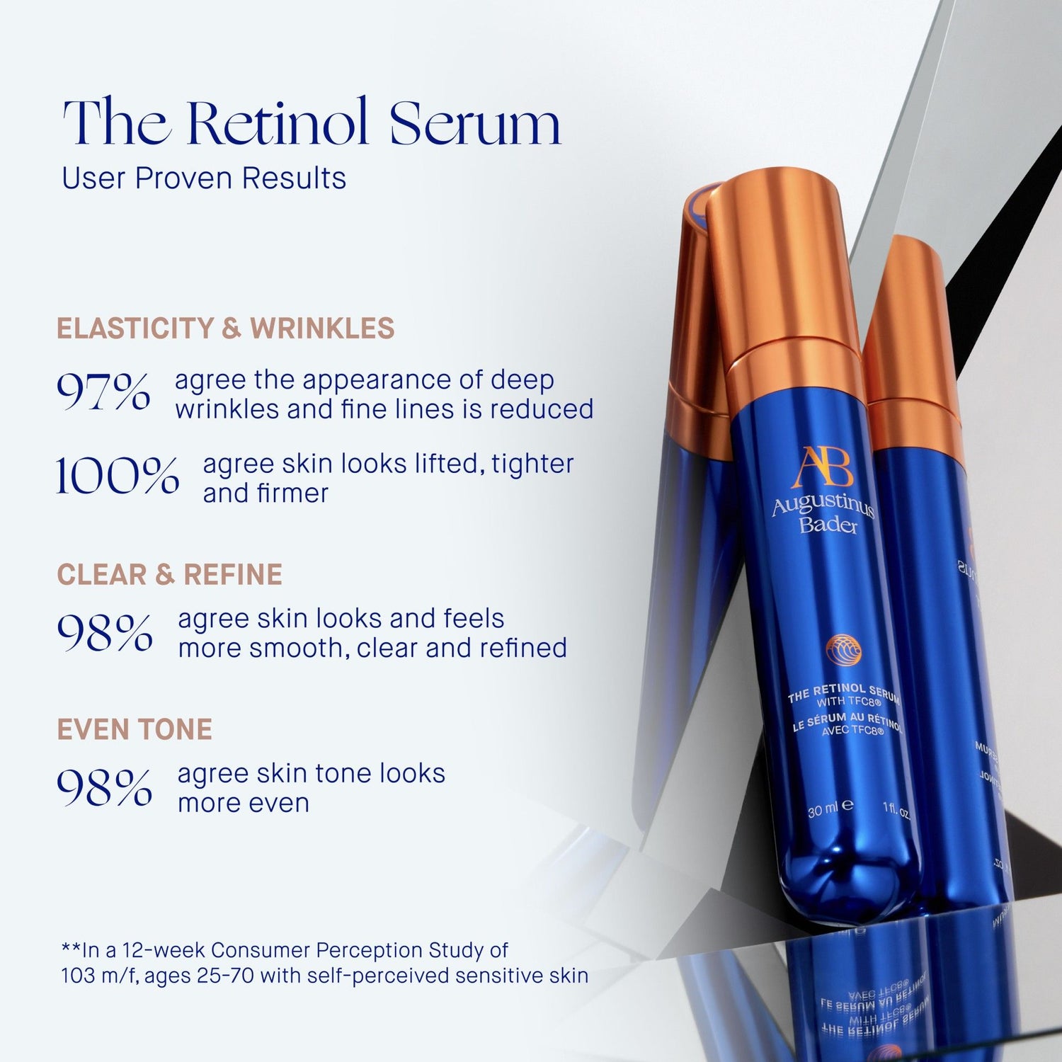 Lifestyle image of Augustinus Bader The Retinol Serum variant: 1 oz