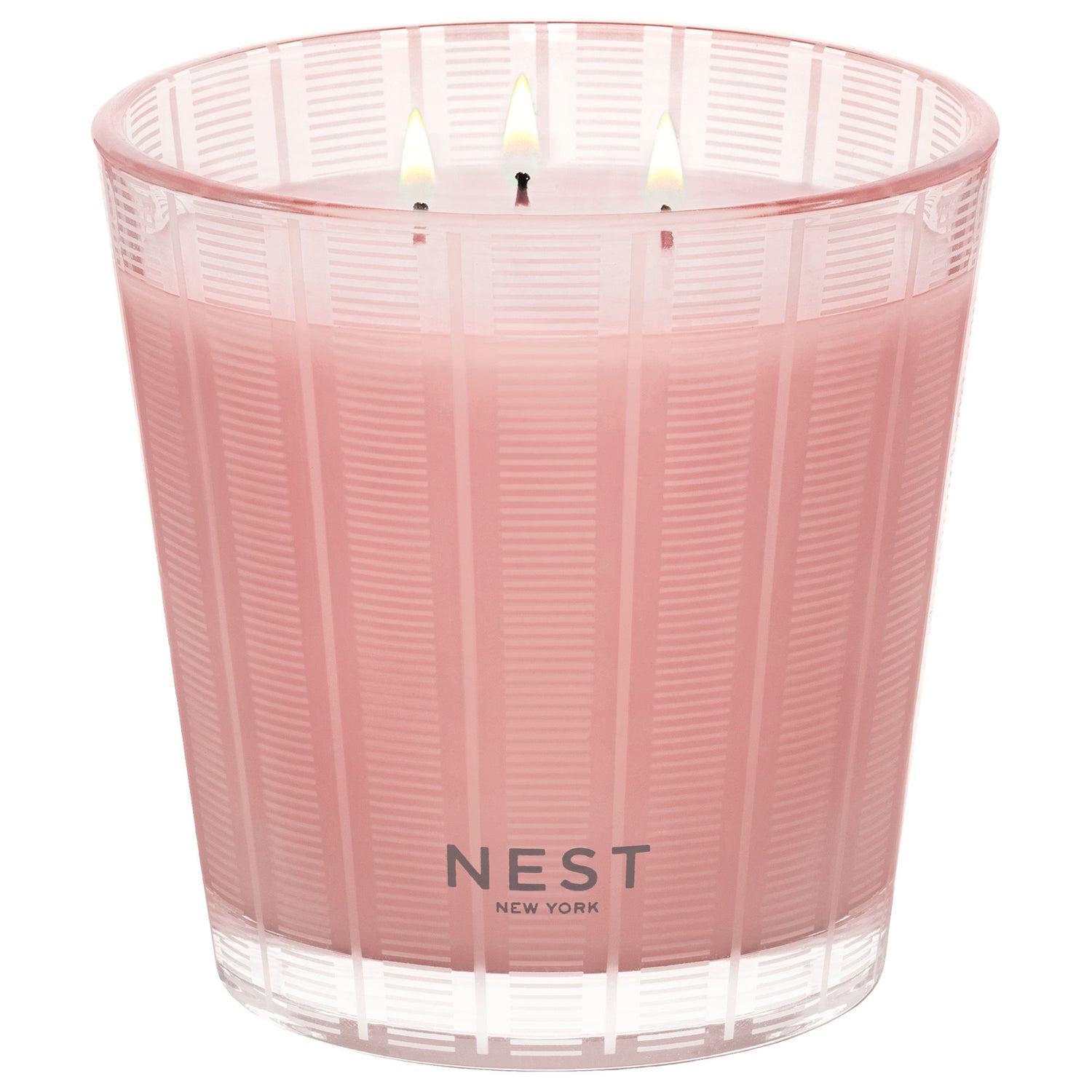Image of an open Nest Himalayan Salt & Rosewater Candle variant: 21.1 oz (3-Wick)