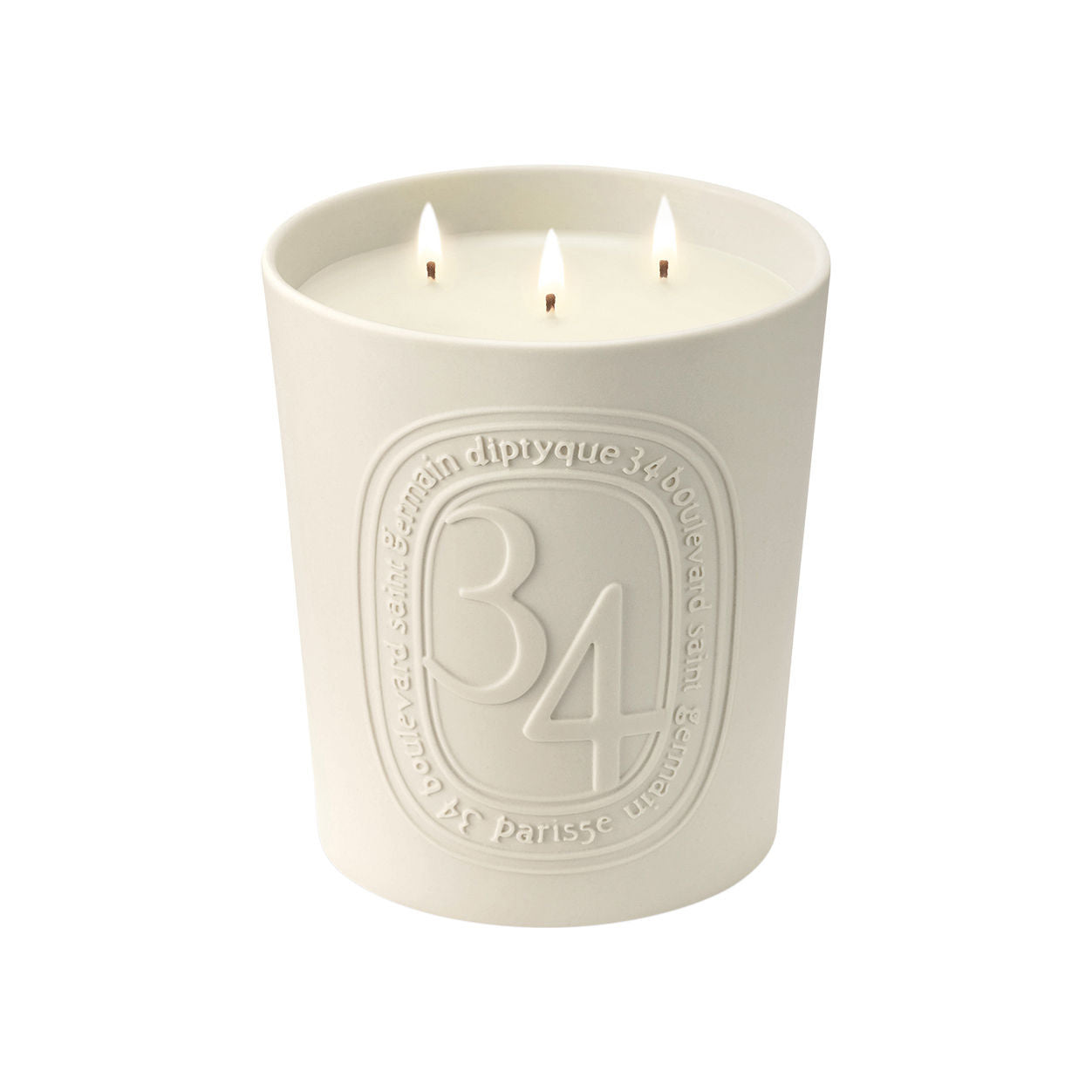 Image of an open Diptyque 34 Boulevard Saint Germain Candle variant: 21.2 oz