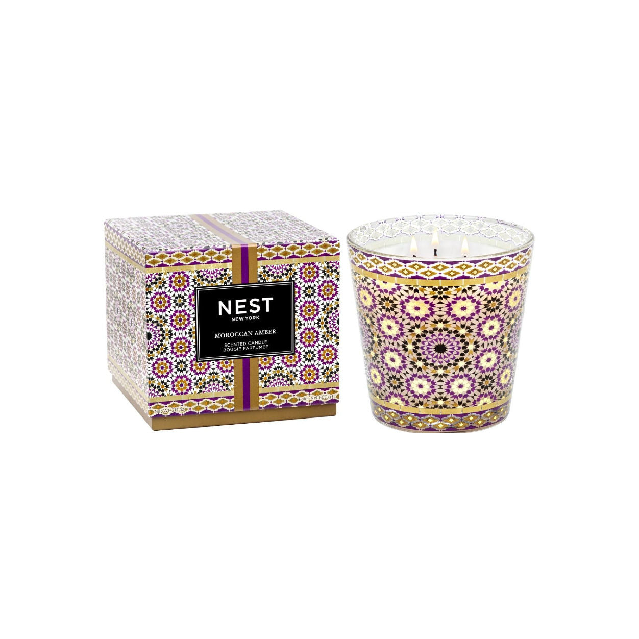 Nest Moroccan Amber Specialty Candle variant: 21.2 oz (3-Wick) main image