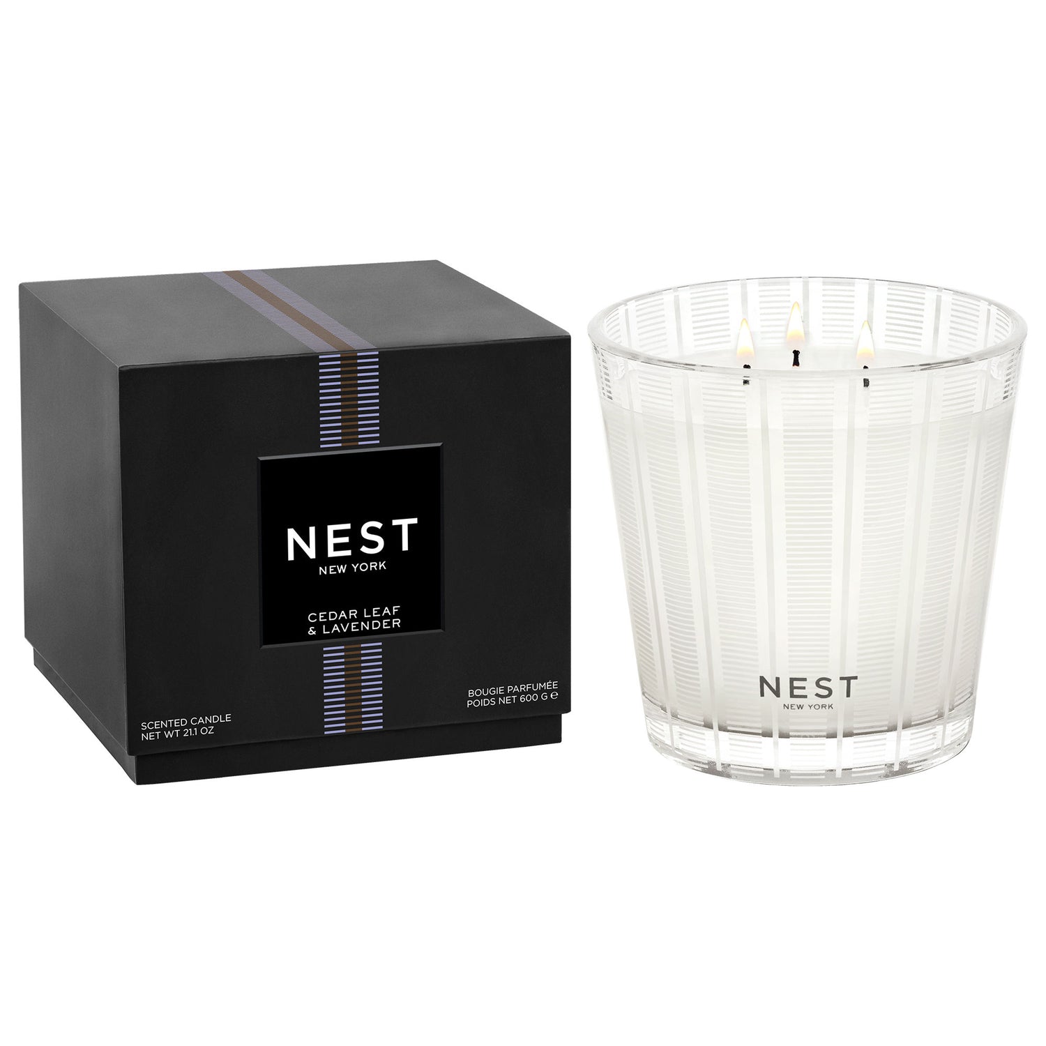 Nest Cedar Leaf & Lavender Candle variant: 21.2 oz (3-Wick) main image