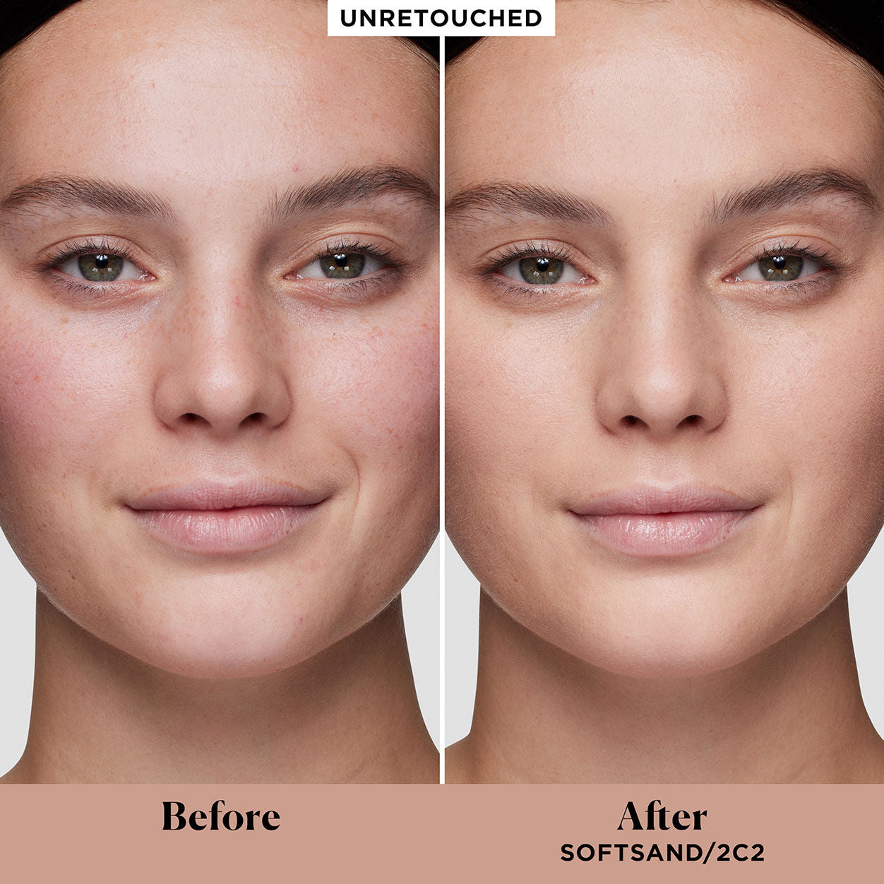 Before and after results of using variant: 2C2 Soft Sand