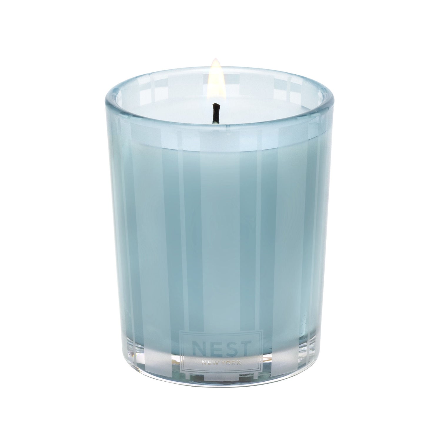 Image of an open Nest Driftwood and Chamomile Candle variant: 2 oz (Votive)