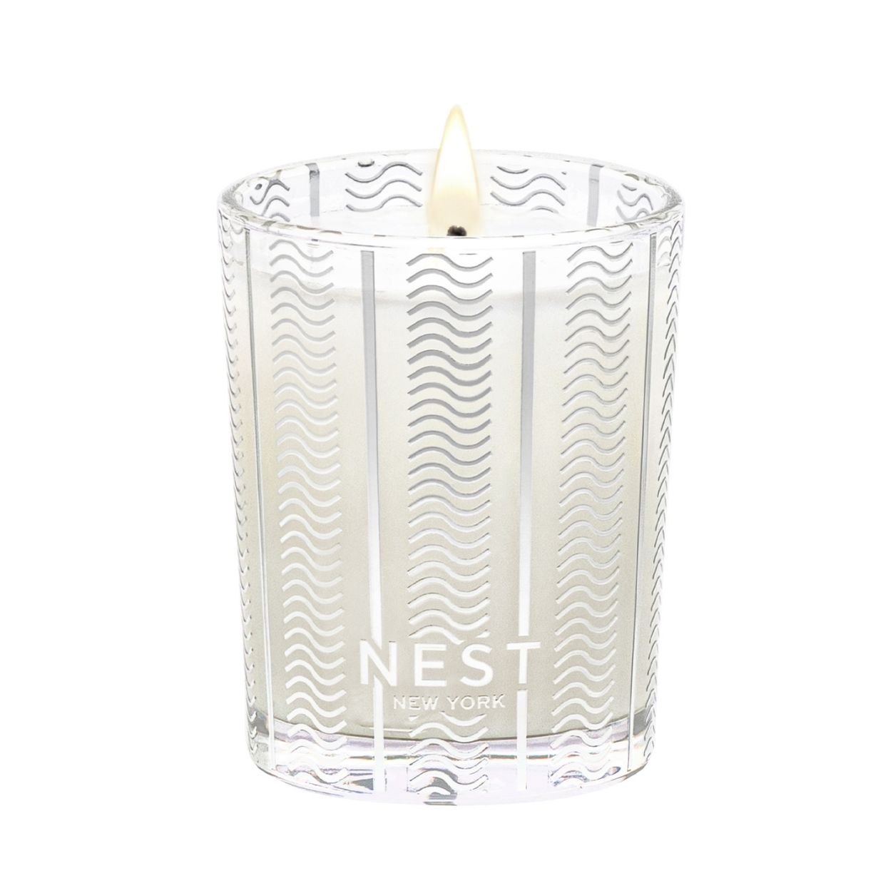 Image of an open Nest Blue Cypress & Snow Classic Candle (Limited Edition) variant: 2 oz (Votive)