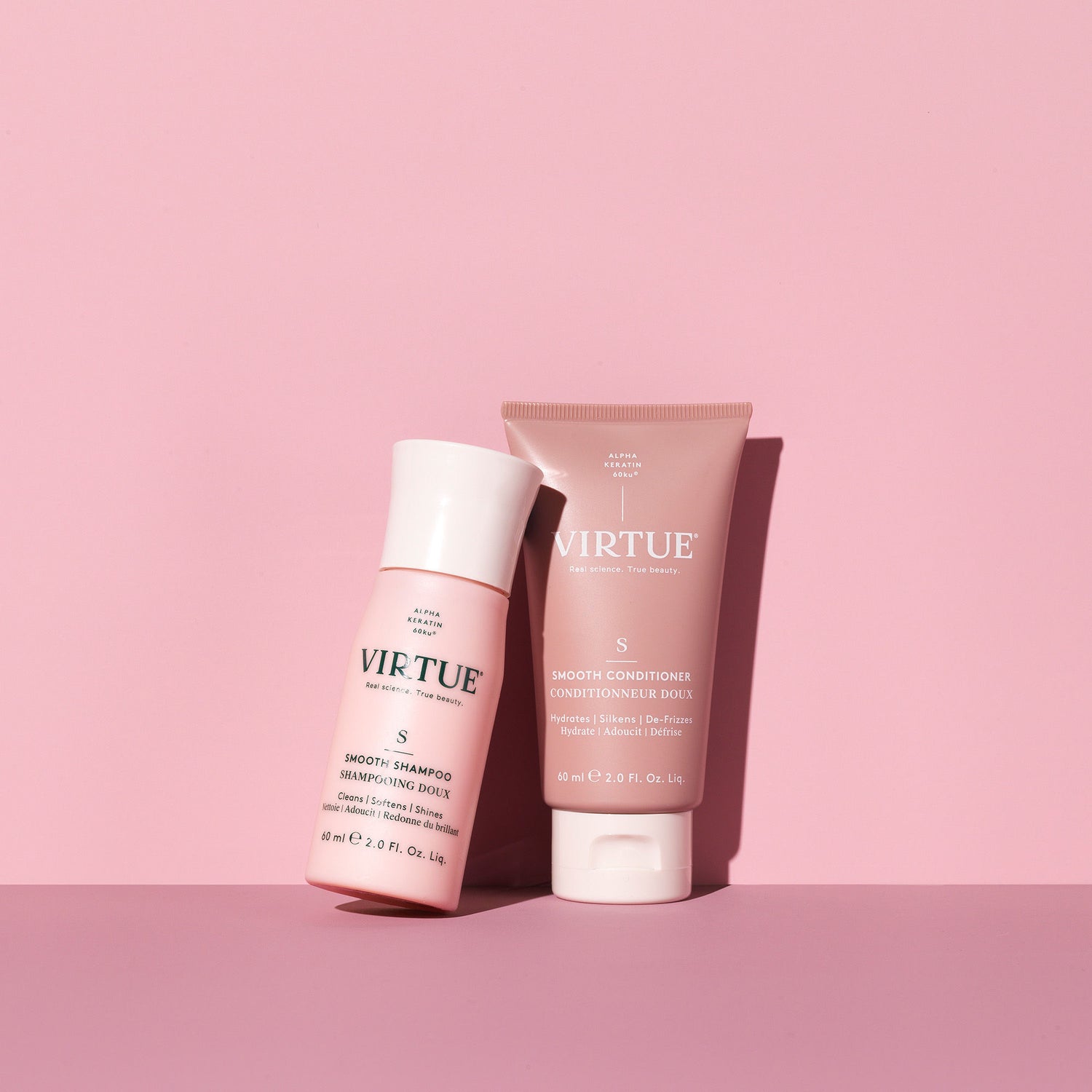 Lifestyle image of Virtue Smooth Conditioner variant: 2 oz
