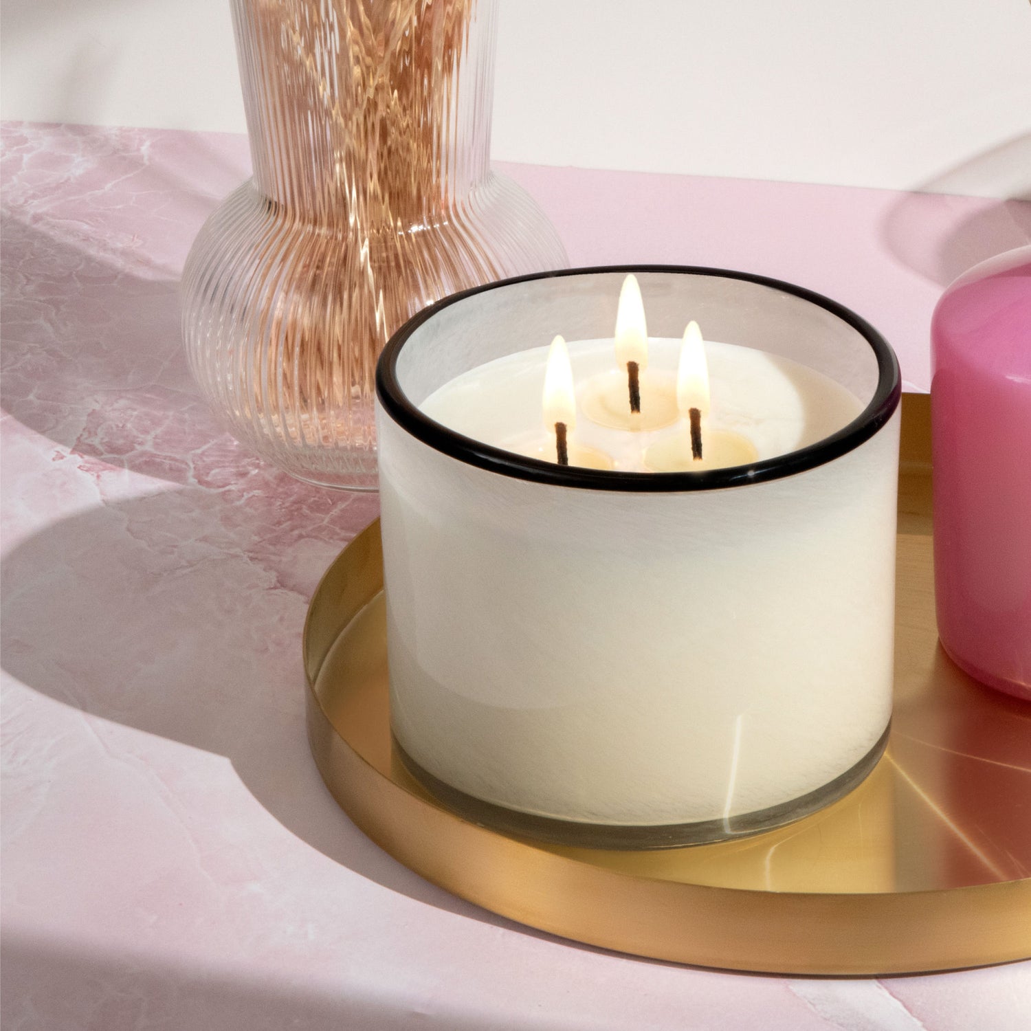 Lifestyle image of Lafco Champagne Candle variant: 30 oz (3-Wick)