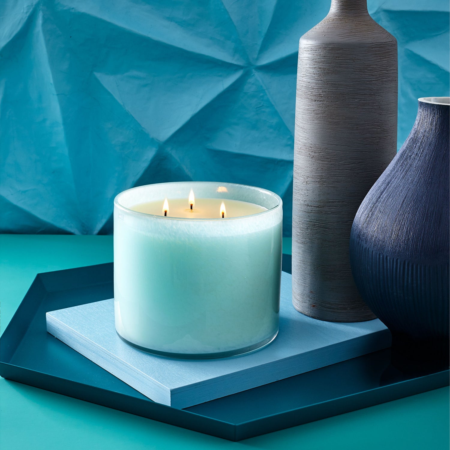 Lifestyle image of Lafco Marine Candle variant: 30 oz (3-Wick)