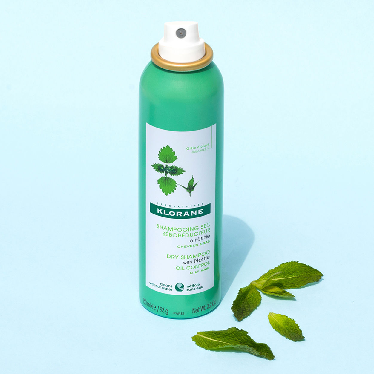 Lifestyle image of Klorane Dry Shampoo With Nettle variant: 3.2 oz
