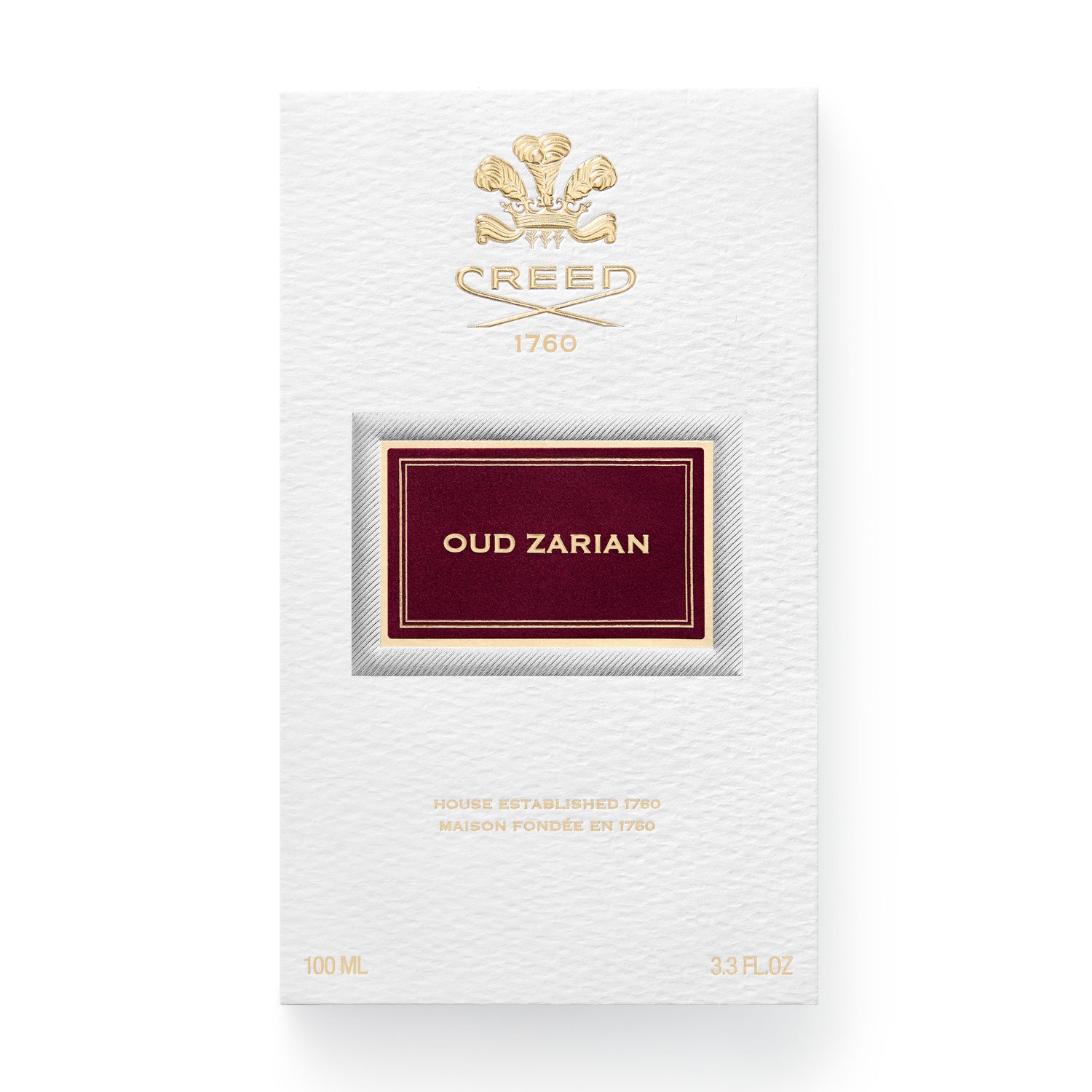 Image of the Creed Oud Zarian Eau de Parfum variant: 3.38 fl oz box