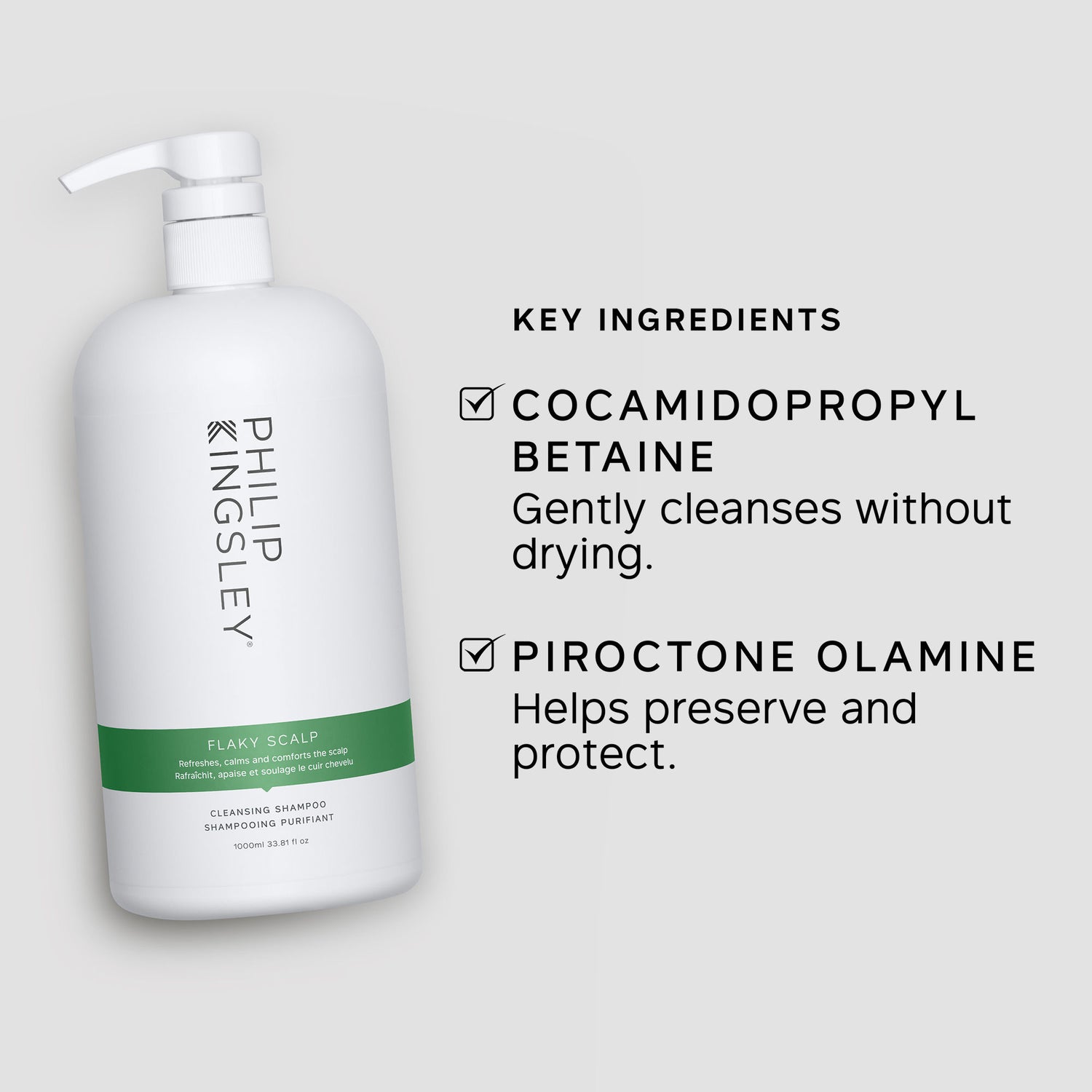 Lifestyle image of Philip Kingsley Flaky Scalp Cleansing Shampoo variant: 33.8 fl oz