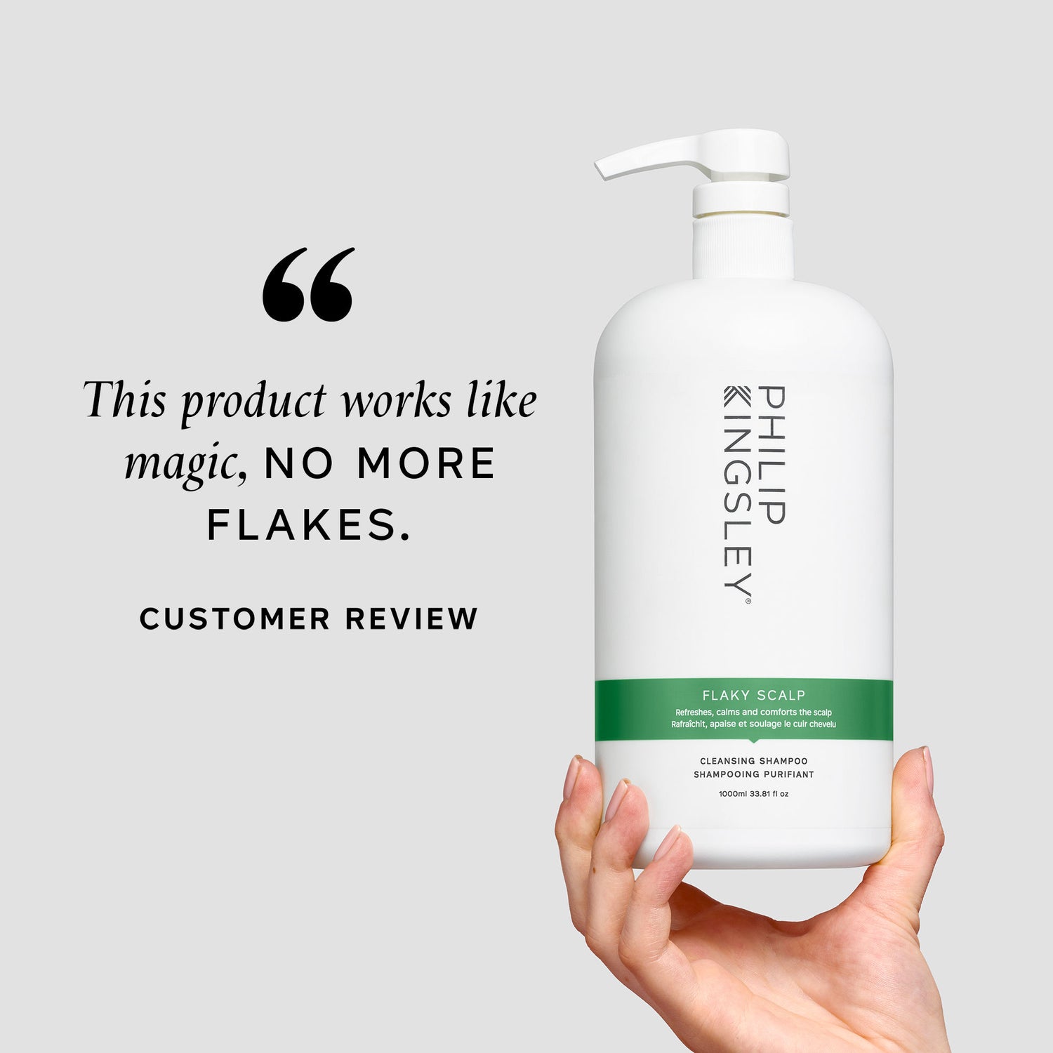 Lifestyle image of Philip Kingsley Flaky Scalp Cleansing Shampoo variant: 33.8 fl oz