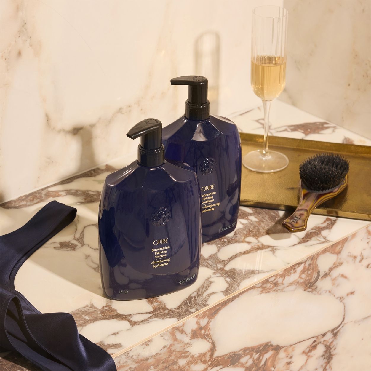 Side image of Oribe Supershine Hydrating Conditioner variant: 33.8 fl oz