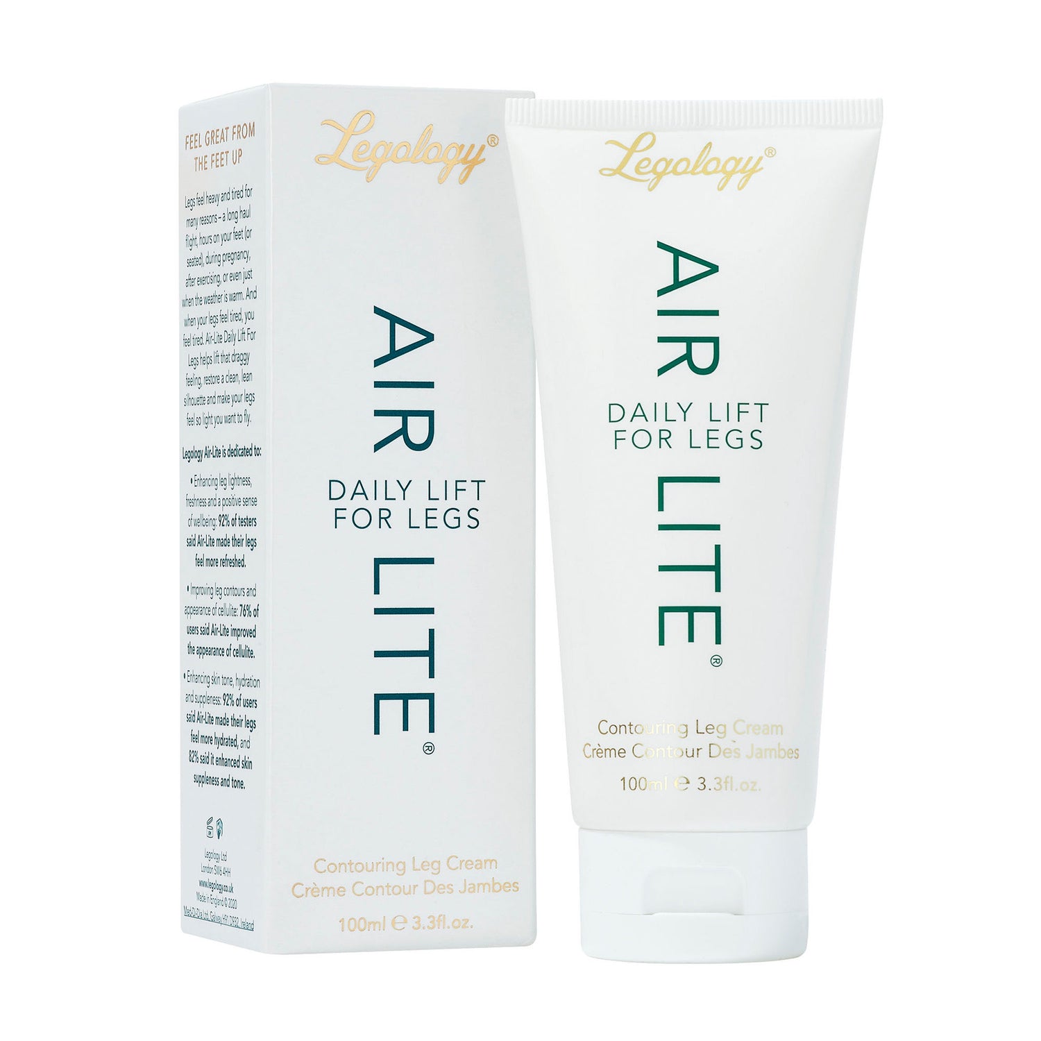 Image of the Legology Air-Lite Daily Lift For Legs variant: 3.3 oz box