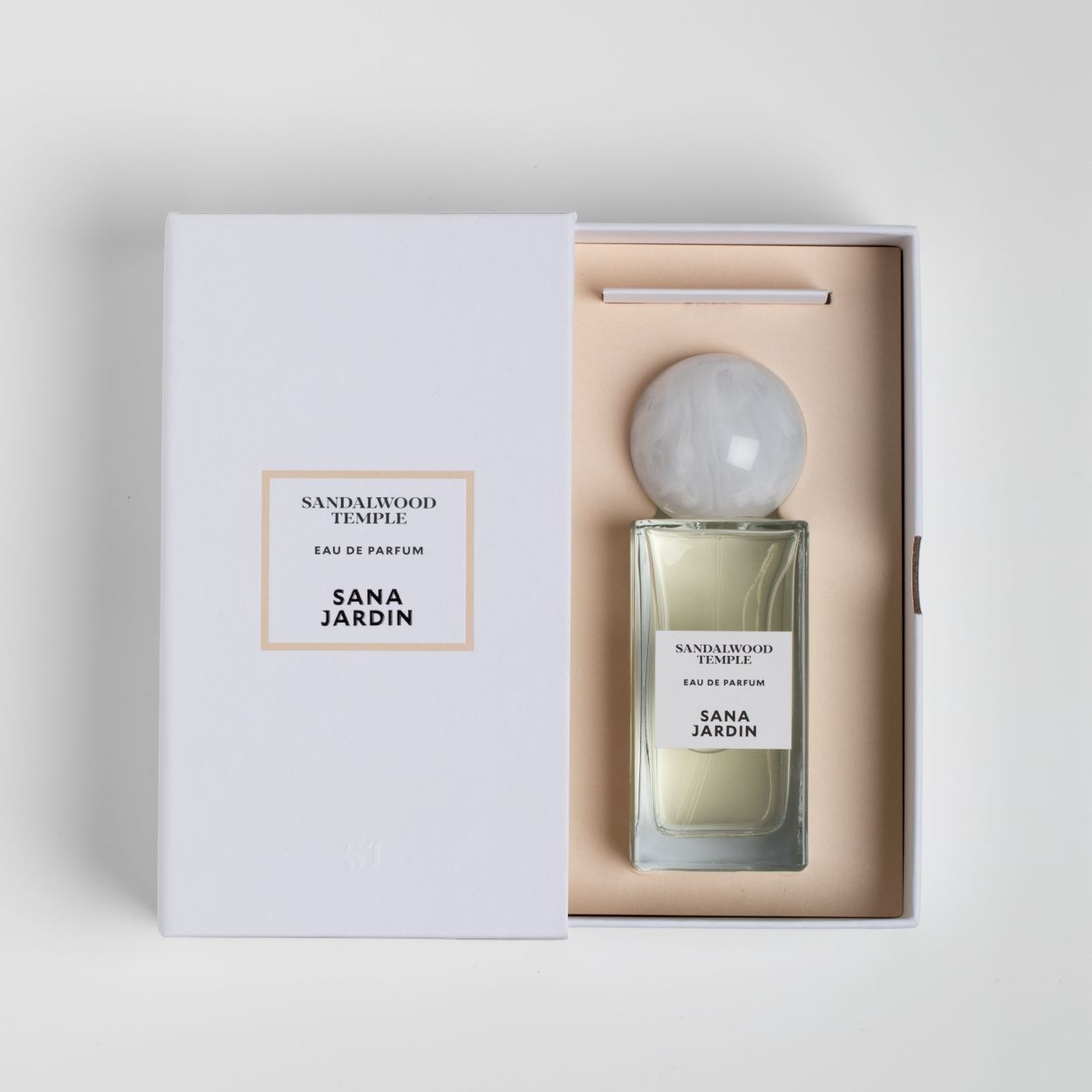 Image of the Sana Jardin Sandalwood Temple Eau de Parfum variant: 3.4 fl oz box