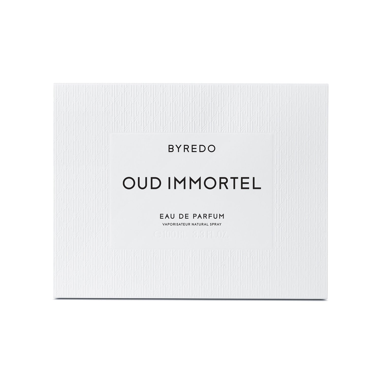 Image of a closed Byredo Oud Immortel Eau de Parfum variant: 3.4 fl oz