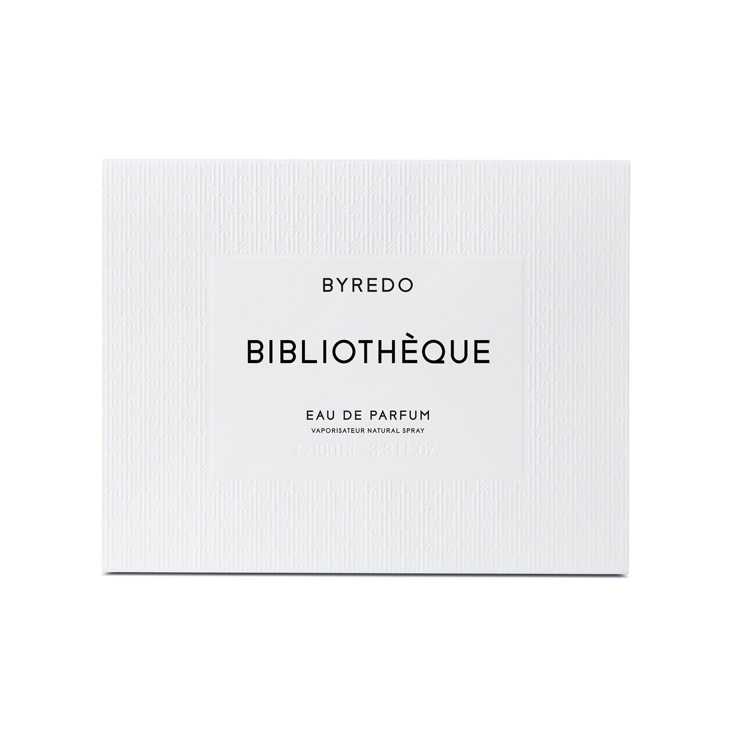Image of a closed Byredo Bibliotheque Eau de Parfum variant: 3.4 fl oz