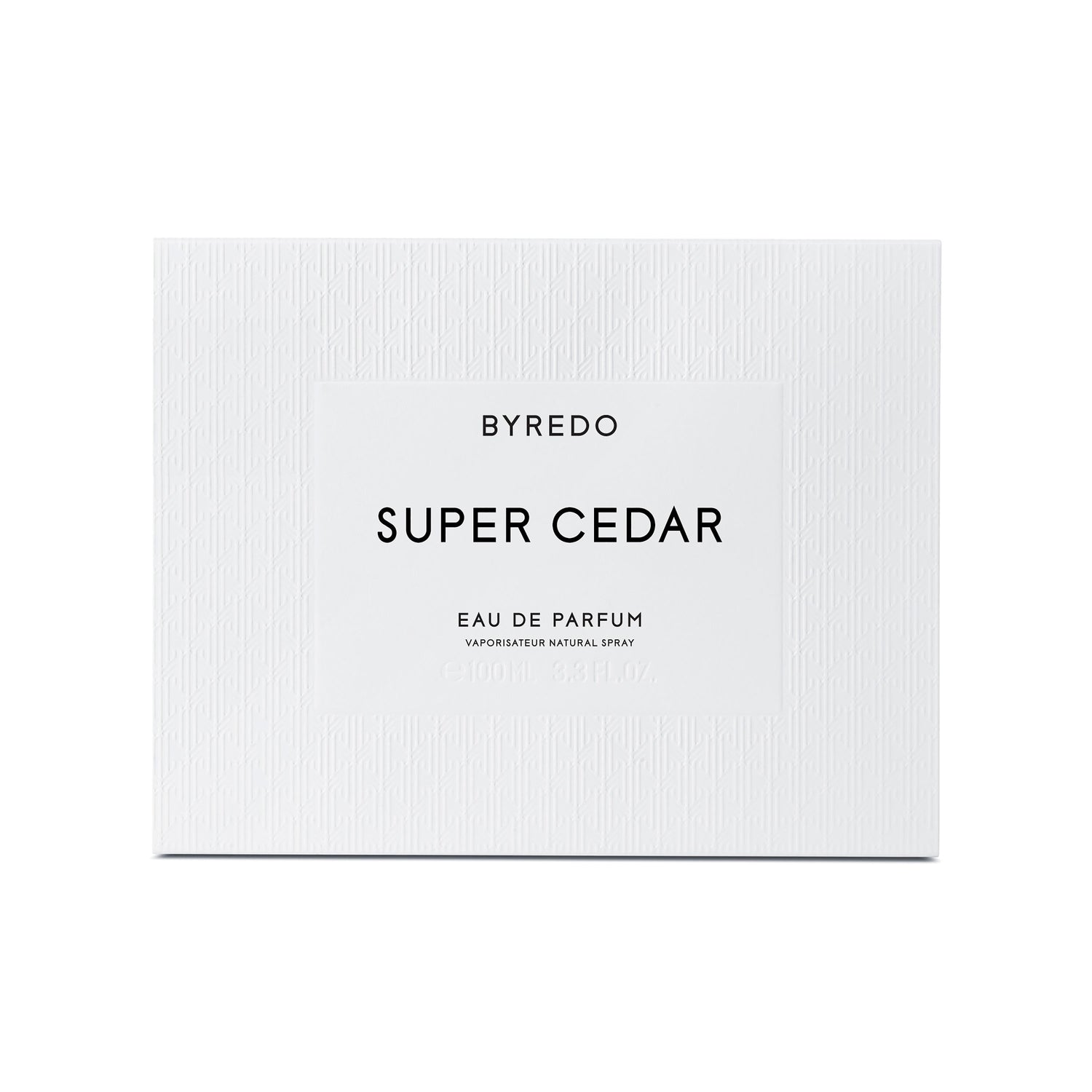 Image of the Byredo Super Cedar Eau de Parfum variant: 3.4 fl oz box